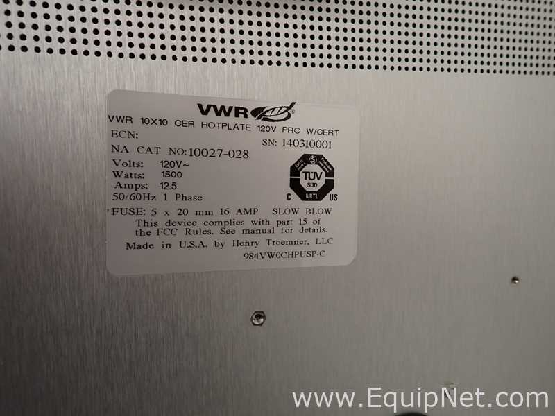 Agitador / Parrilla VWR 10027-028