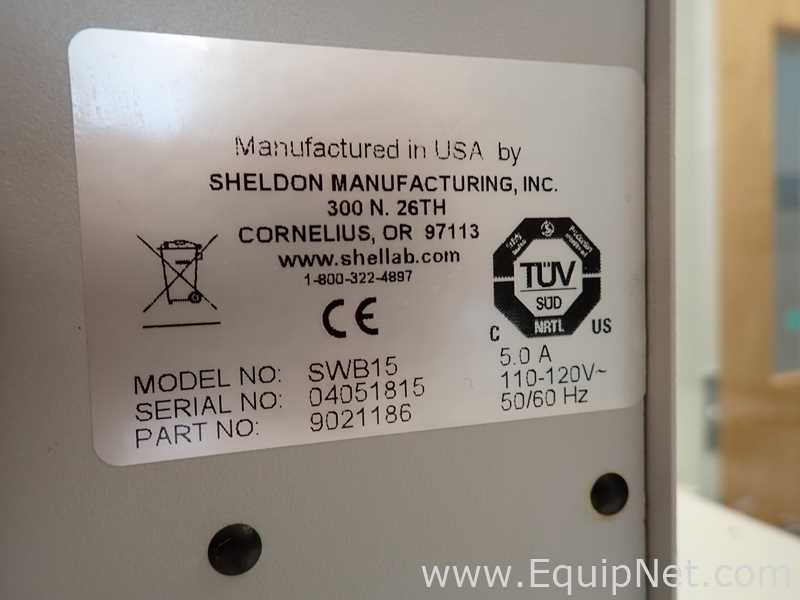 Banho Maria e Circulador Sheldon Manufacturing Inc. SWB15