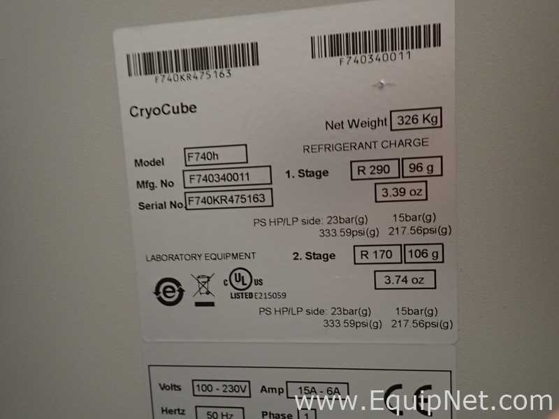 Eppendorf F740h Cryocube Freezer