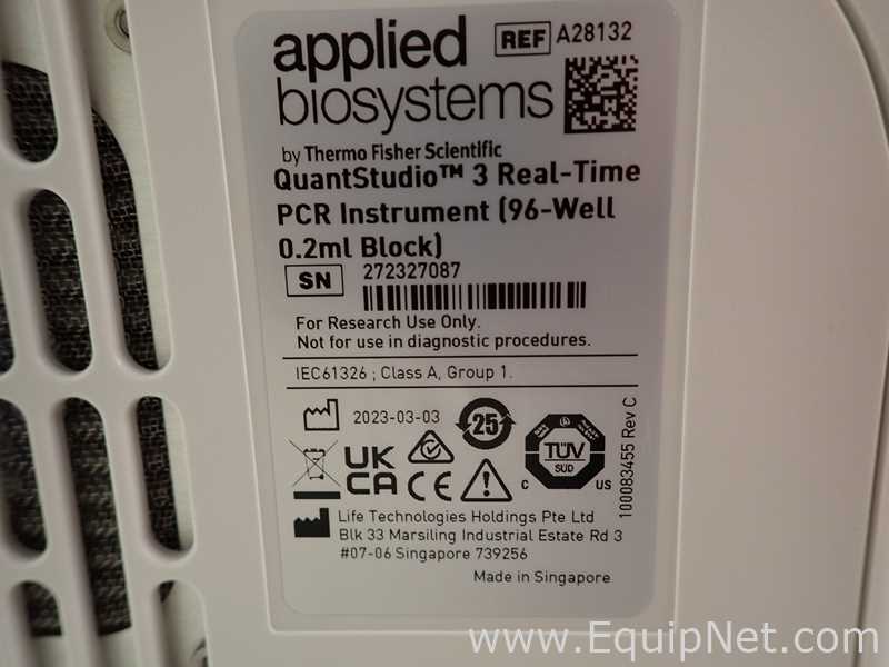Applied Biosystems Quantstudio 3 Real-Time PCR Instrument