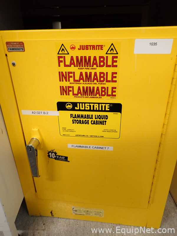 Justrite 4 Gallon Flammable Storage Cabinet