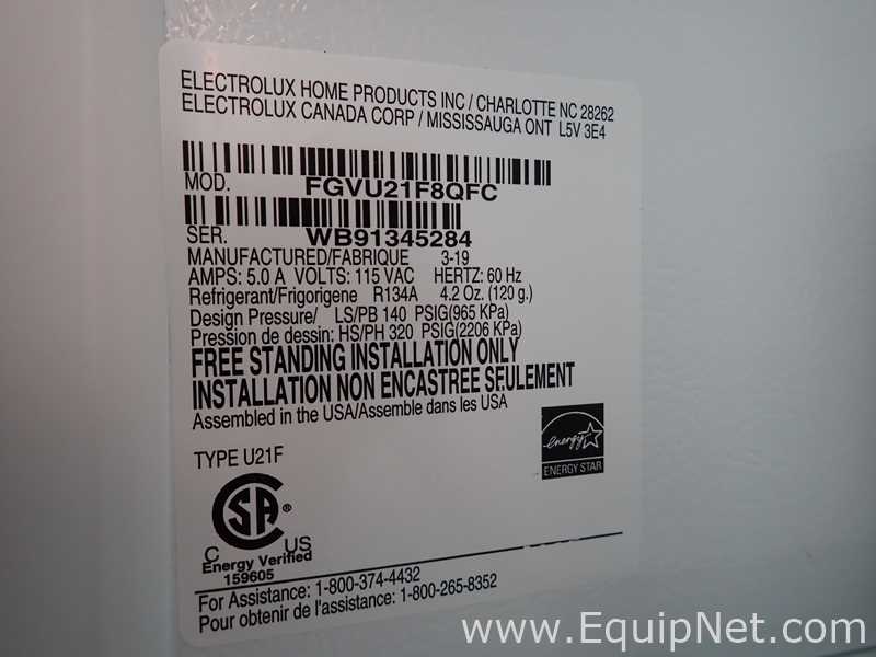 Refrigeradores Frigidaire FGVU21F8QFC