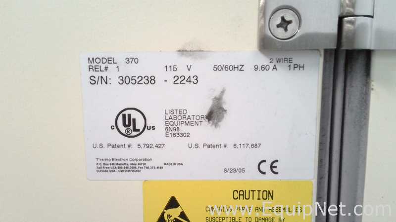 Thermo Electron Corporation 370 Steri-Cycle CO2 Double Stack Incubators
