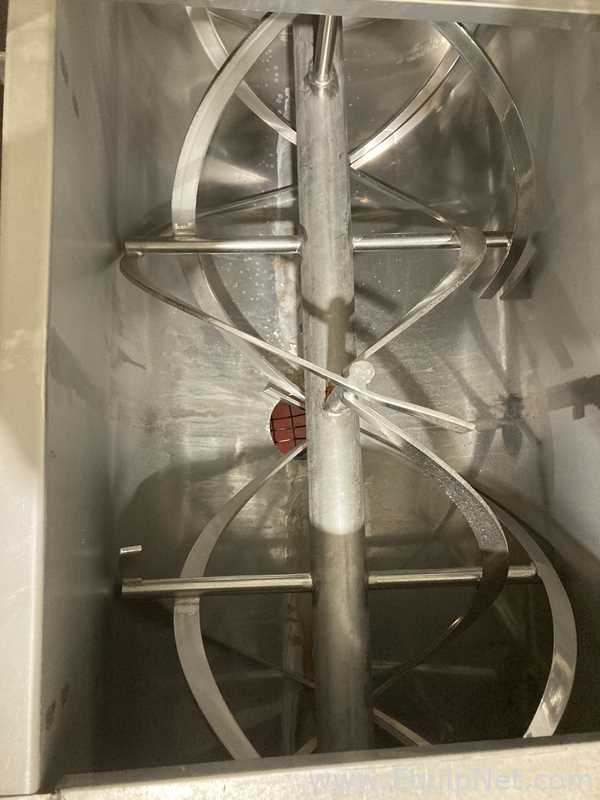 62 Cu. Ft. Sanitary Stainless Steel Double Ribbon Blender With 30 Inch Kason Screener