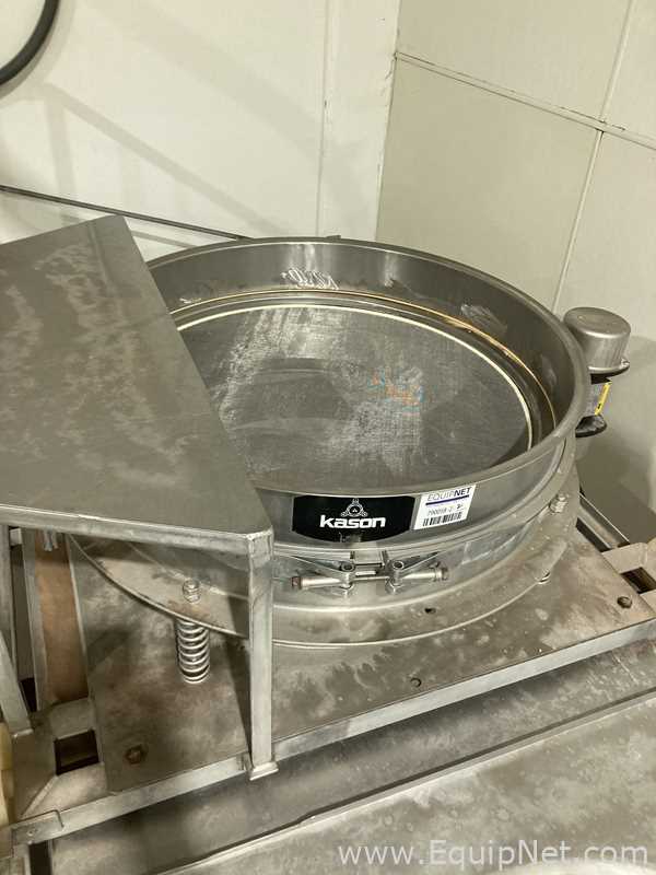 62 Cu. Ft. Sanitary Stainless Steel Double Ribbon Blender With 30 Inch Kason Screener