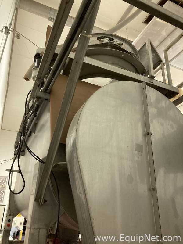 62 Cu. Ft. Sanitary Stainless Steel Double Ribbon Blender With 30 Inch Kason Screener