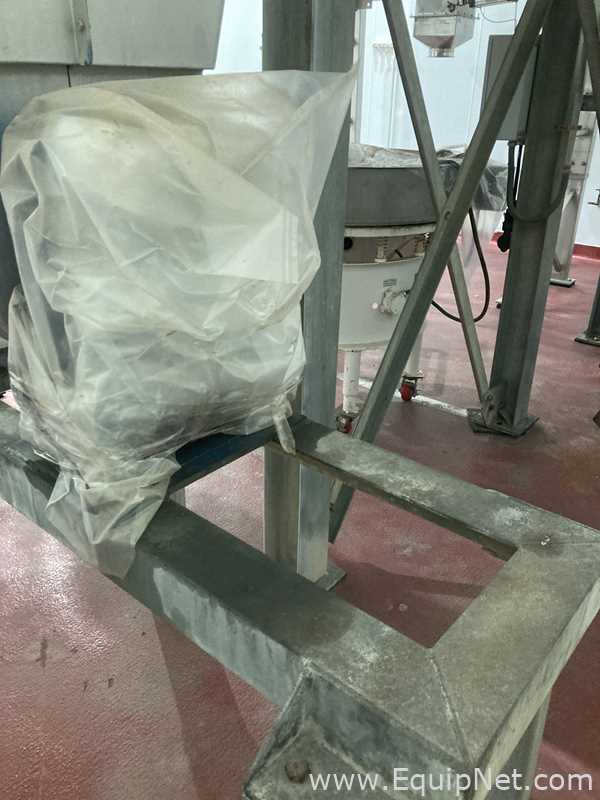 62 Cu. Ft. Sanitary Stainless Steel Double Ribbon Blender With 30 Inch Kason Screener