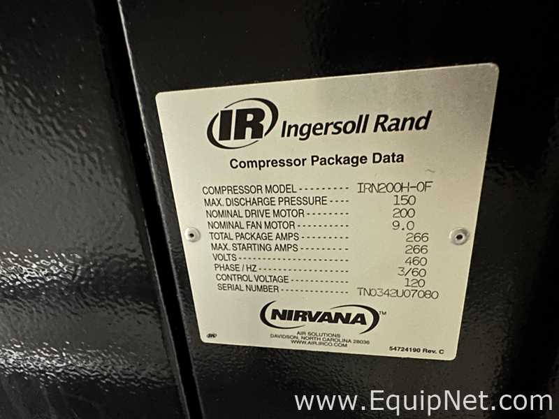Compressor de Ar Ingersoll Rand IRN200H-0F