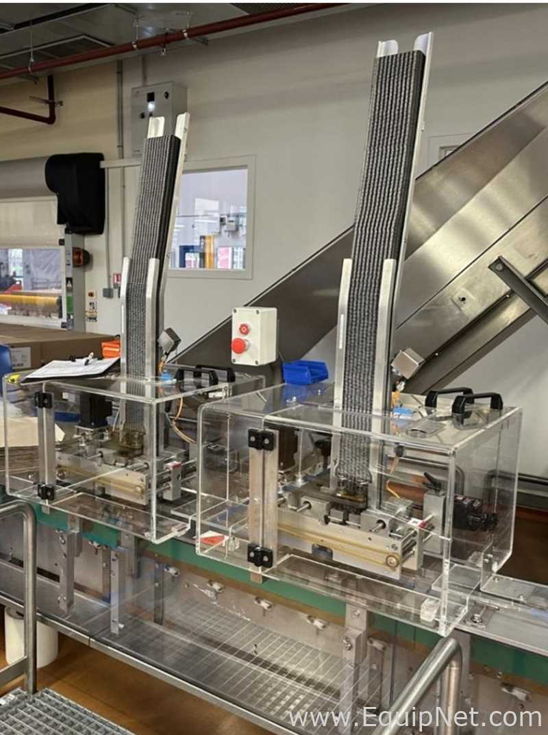 SIG Schweizerische HSL Sachet Filling and Sealing Machine with UHLMANN C2205 Cartoner