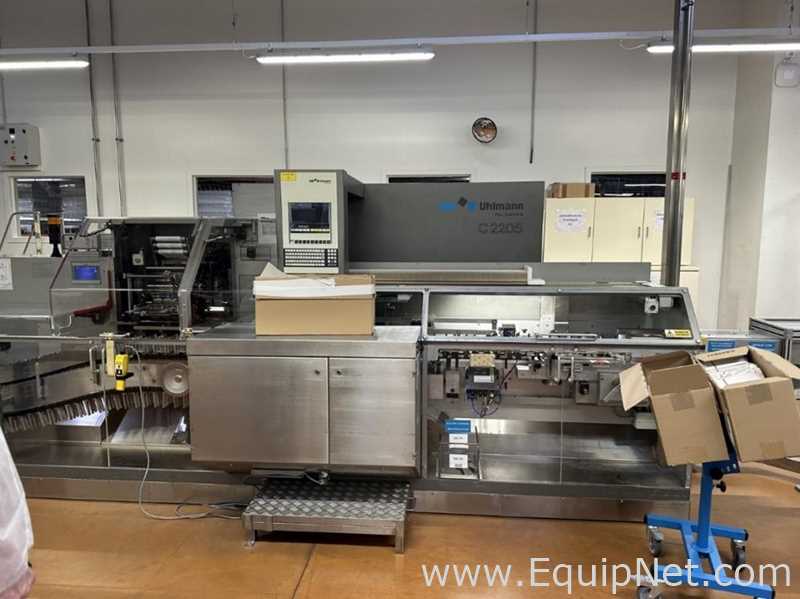 SIG Schweizerische HSL Sachet Filling and Sealing Machine with UHLMANN C2205 Cartoner