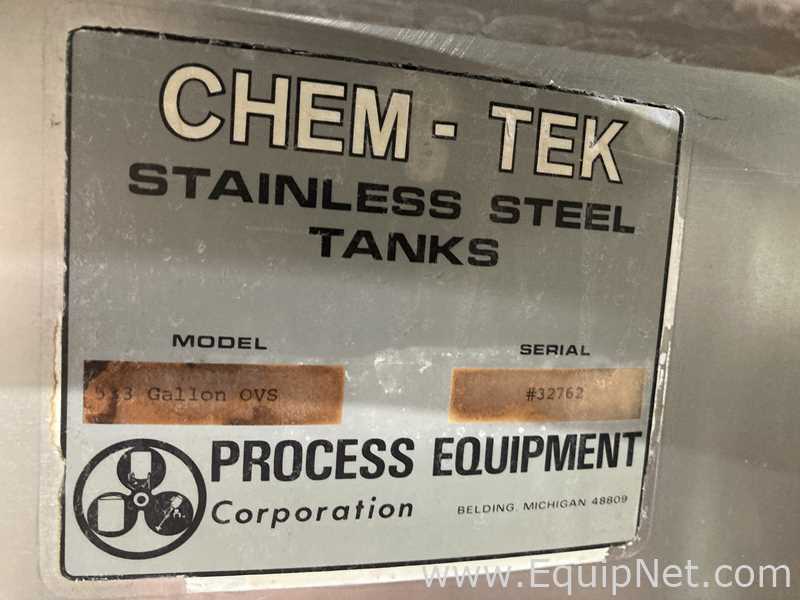 Chem-Tek 533 Gallon OVS Tank With 5 HP Agitator