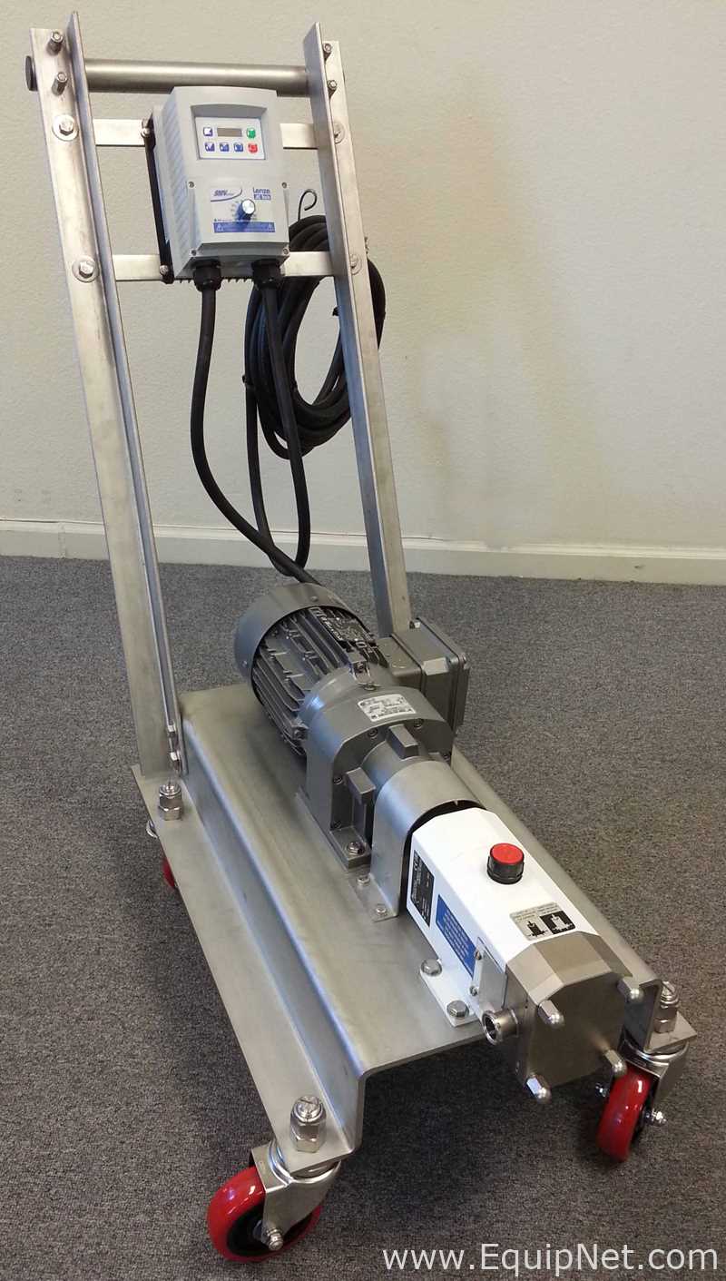 Inoxpa SLR 0-20 OD CL Lobe Pump on Cart