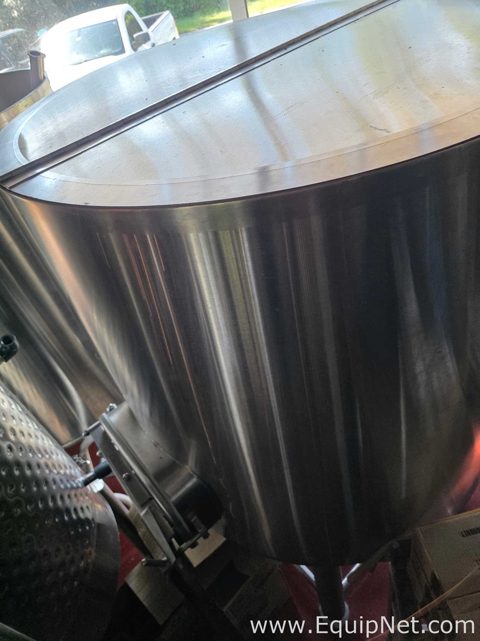 Stainless Steel Mash Lauter Tun With False Bottom And Hinged Lid