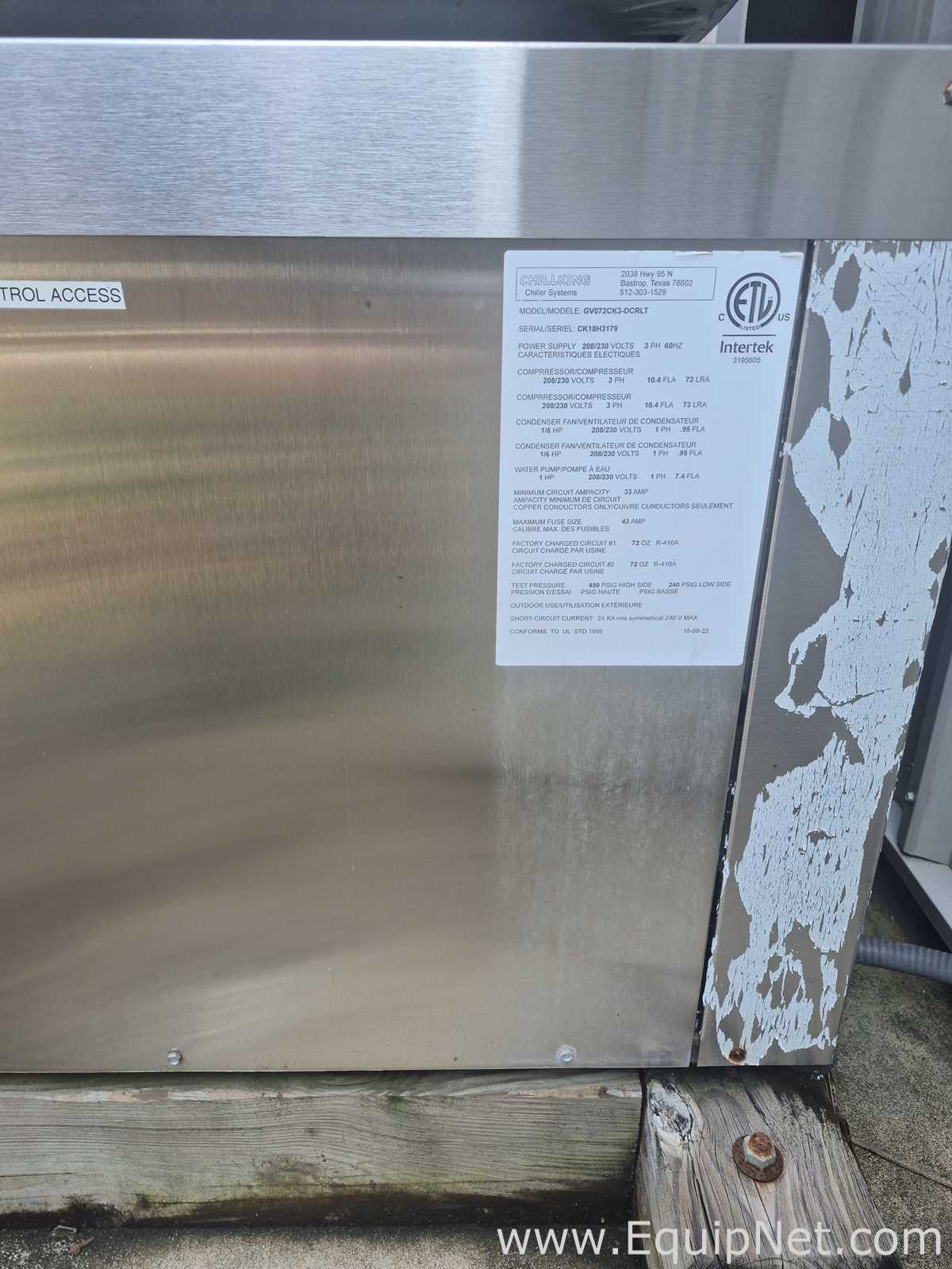 Chillking GV072CK3-DCRLT Glycol Chiller System