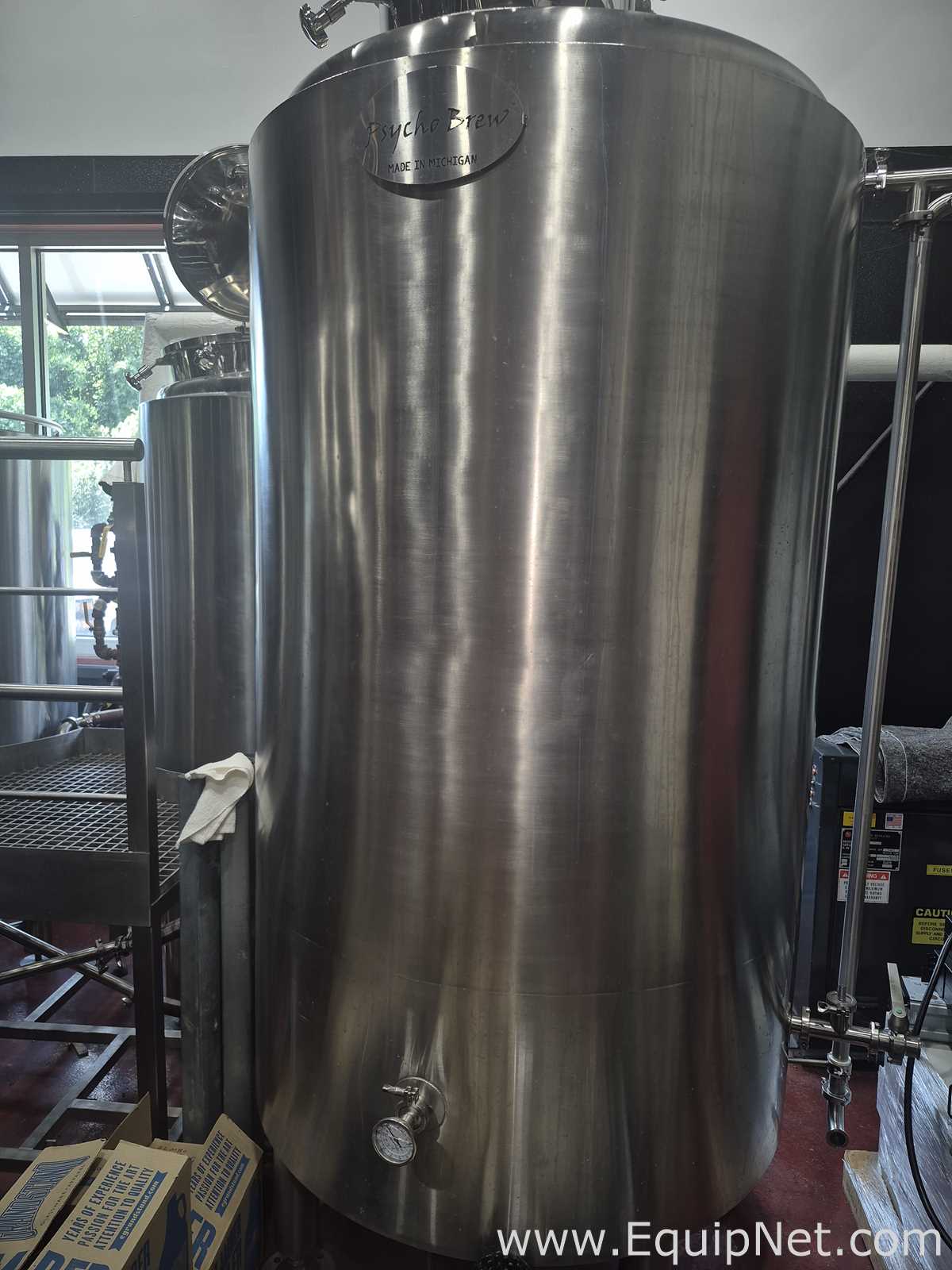 Equipamento de fabricação de cerveja e destilação aço inox Psycho Brew 20 BBL