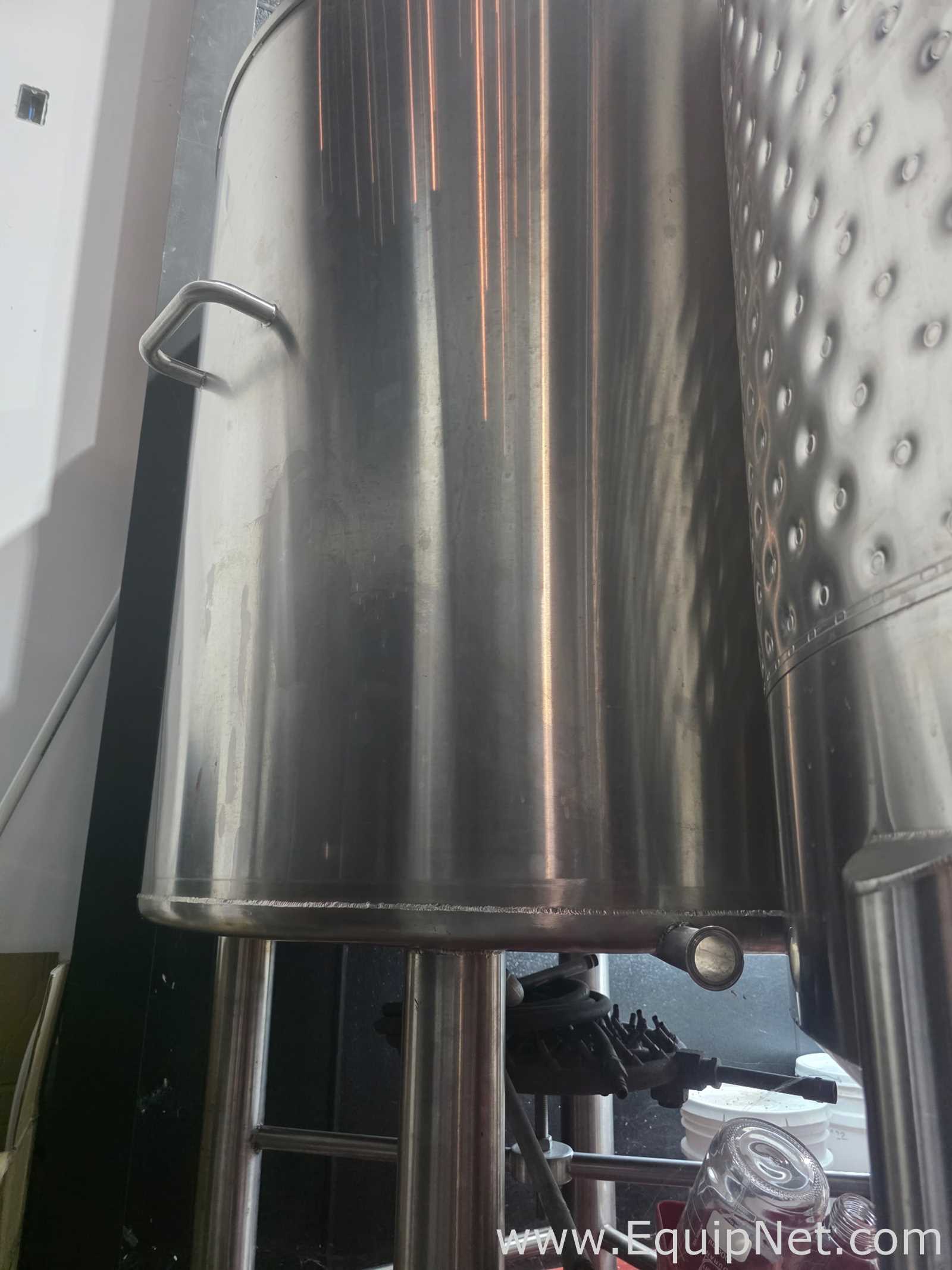 10 BBL Capacity Stainless Steel Open Top Tank With Handles