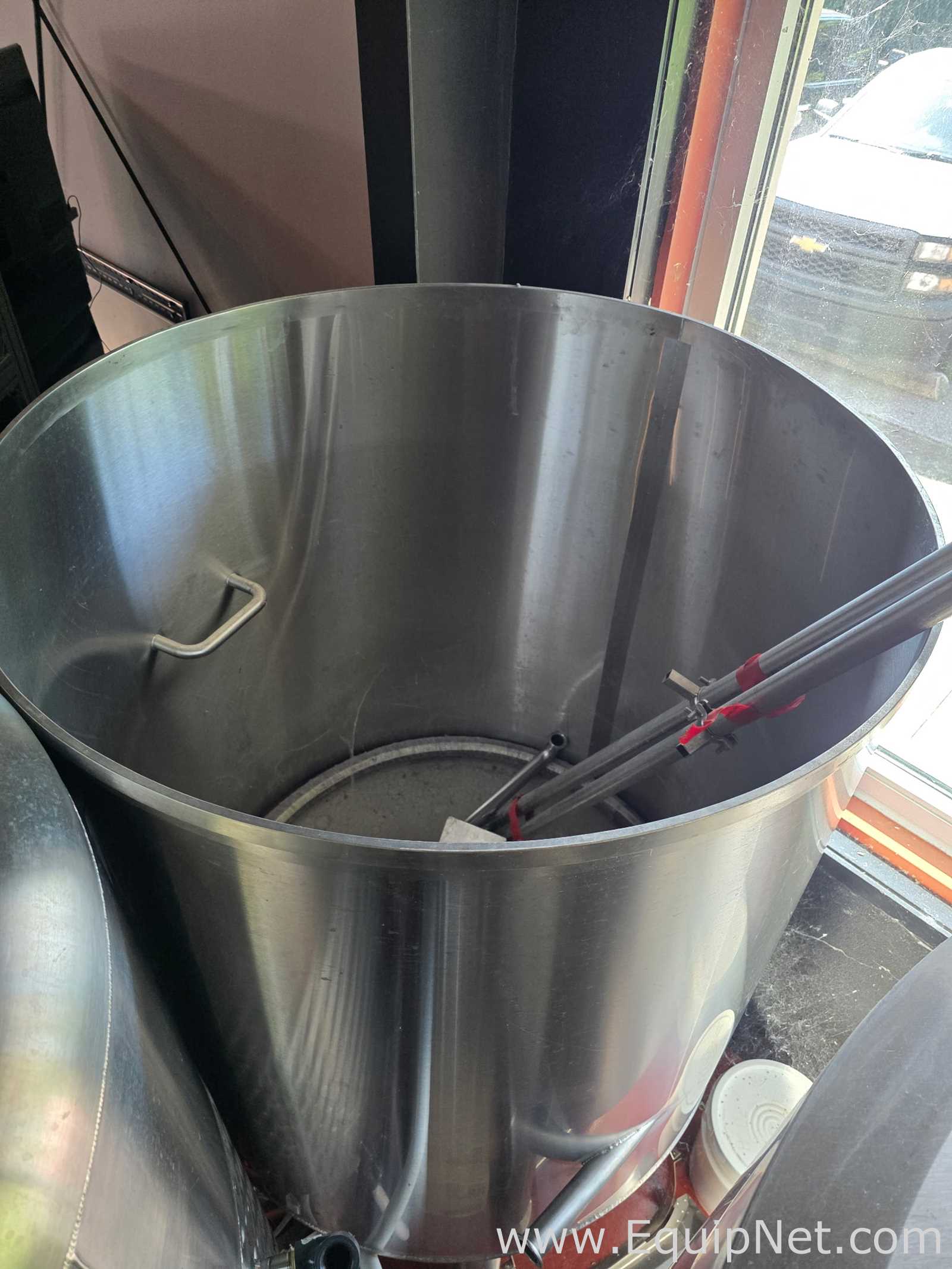 10 BBL Capacity Stainless Steel Open Top Tank With Handles