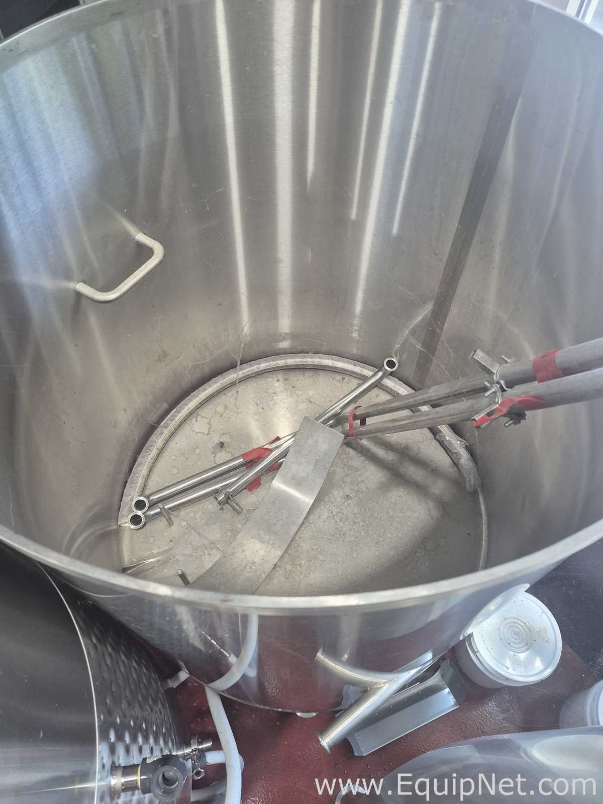 10 BBL Capacity Stainless Steel Open Top Tank With Handles