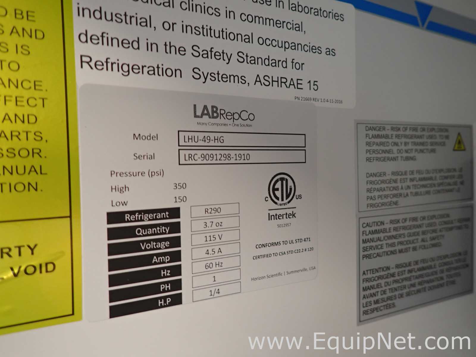 Unidade de Refrigeração Labrepco LHU-49-HG