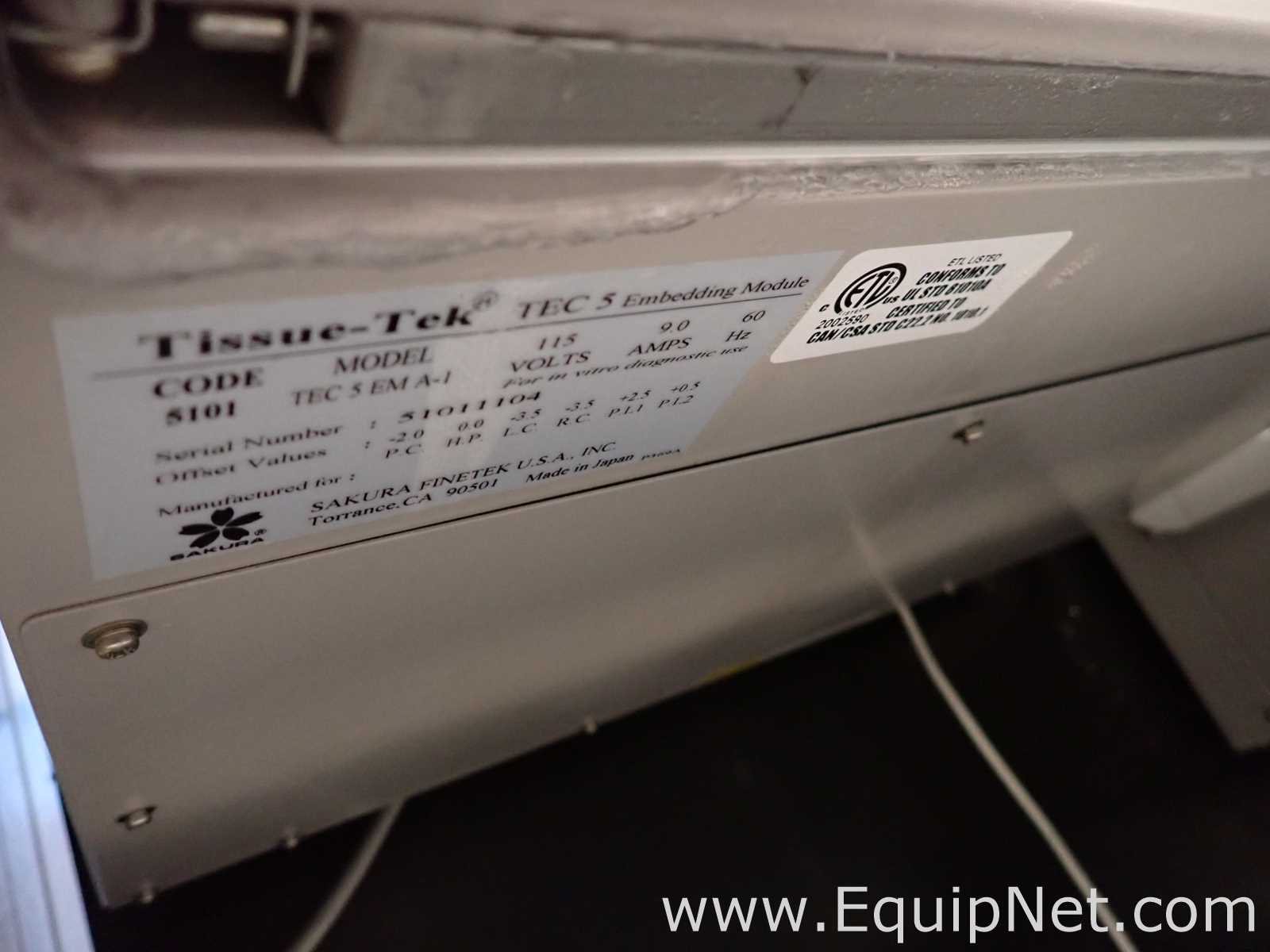 Histología Sakura Finetek Tissue-Tek TEC 5