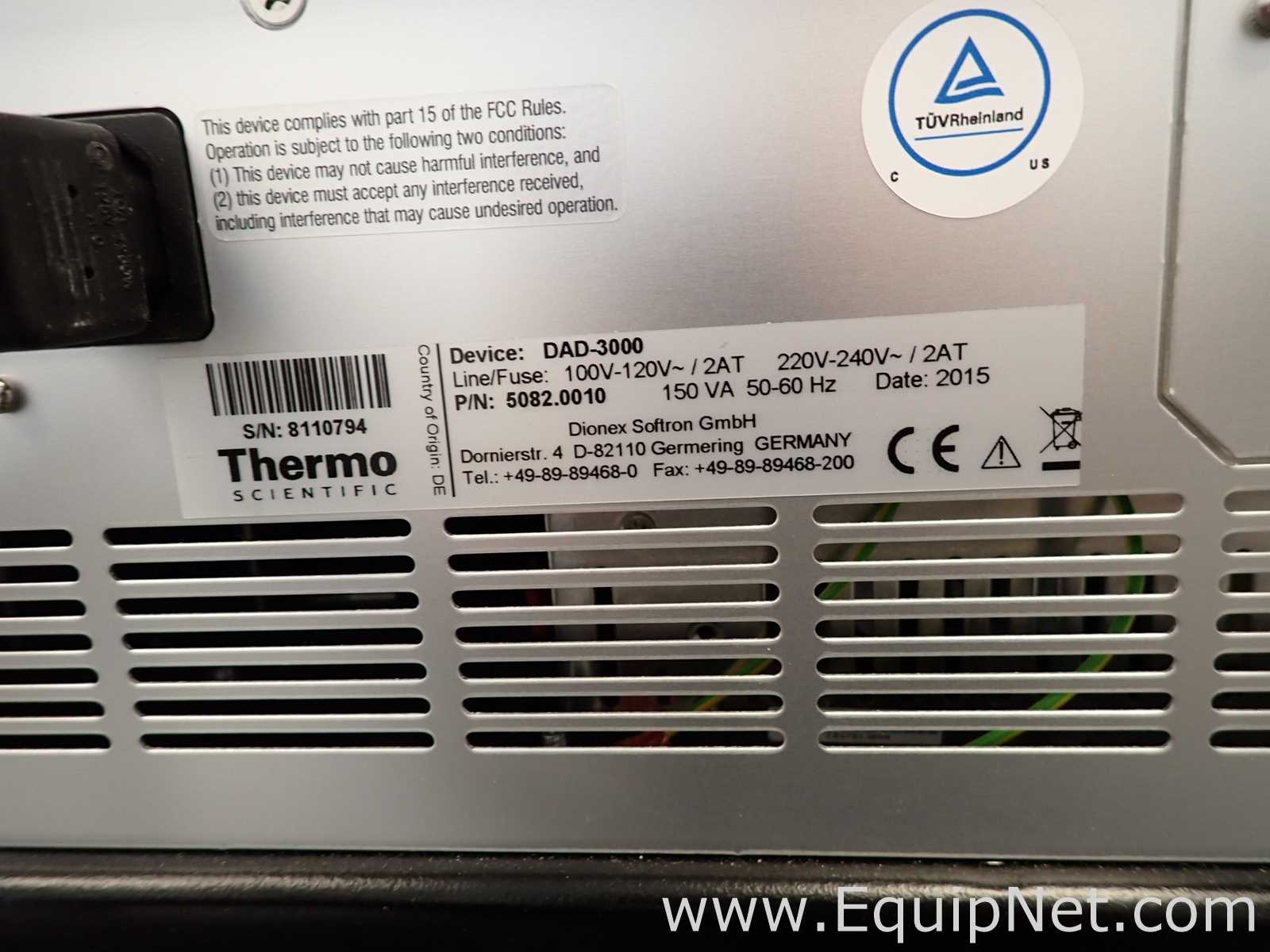 Sistema UPLC Thermo Scientific Dionex UltiMate 3000 RS