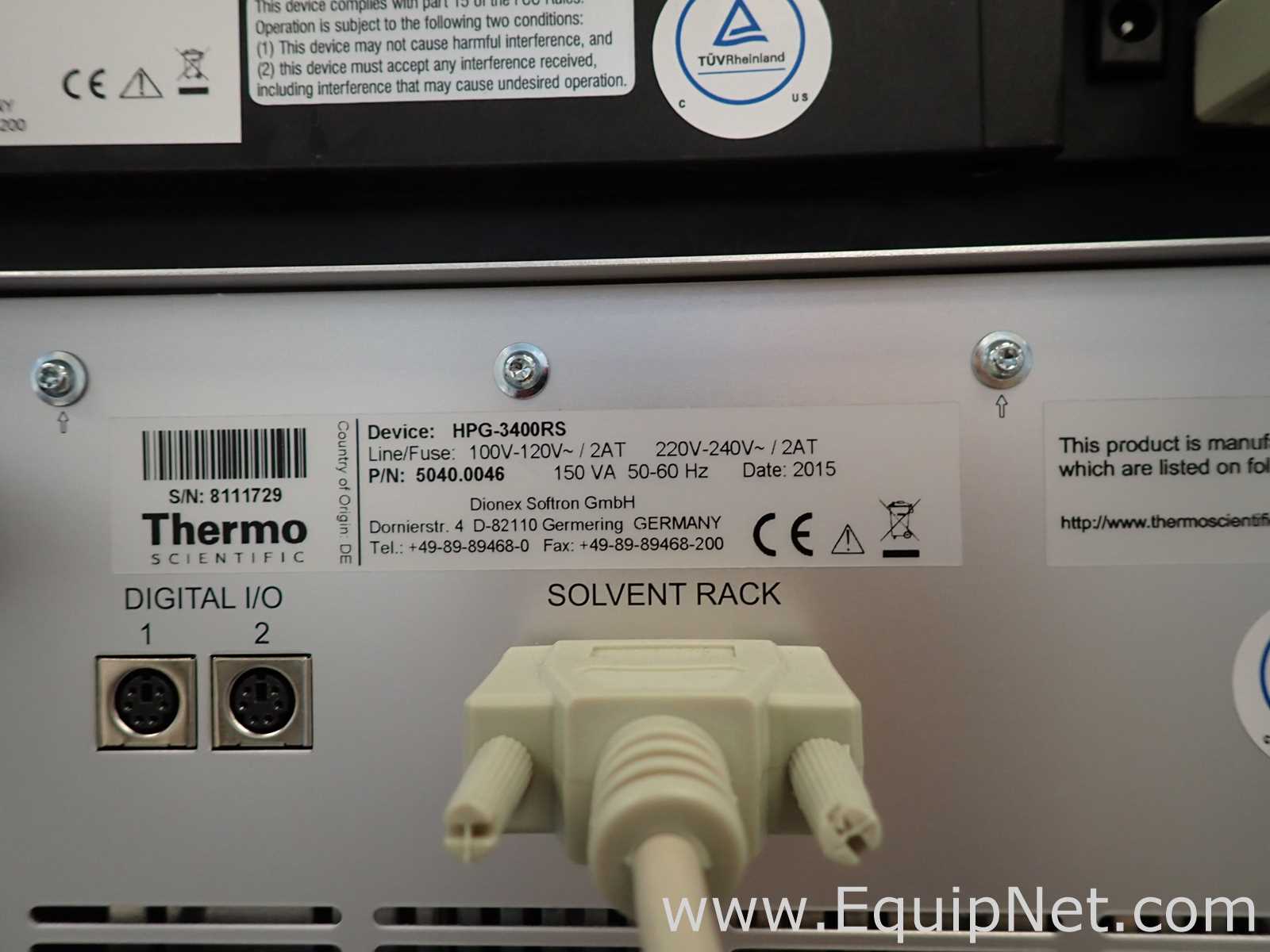Sistema UPLC Thermo Scientific Dionex UltiMate 3000 RS