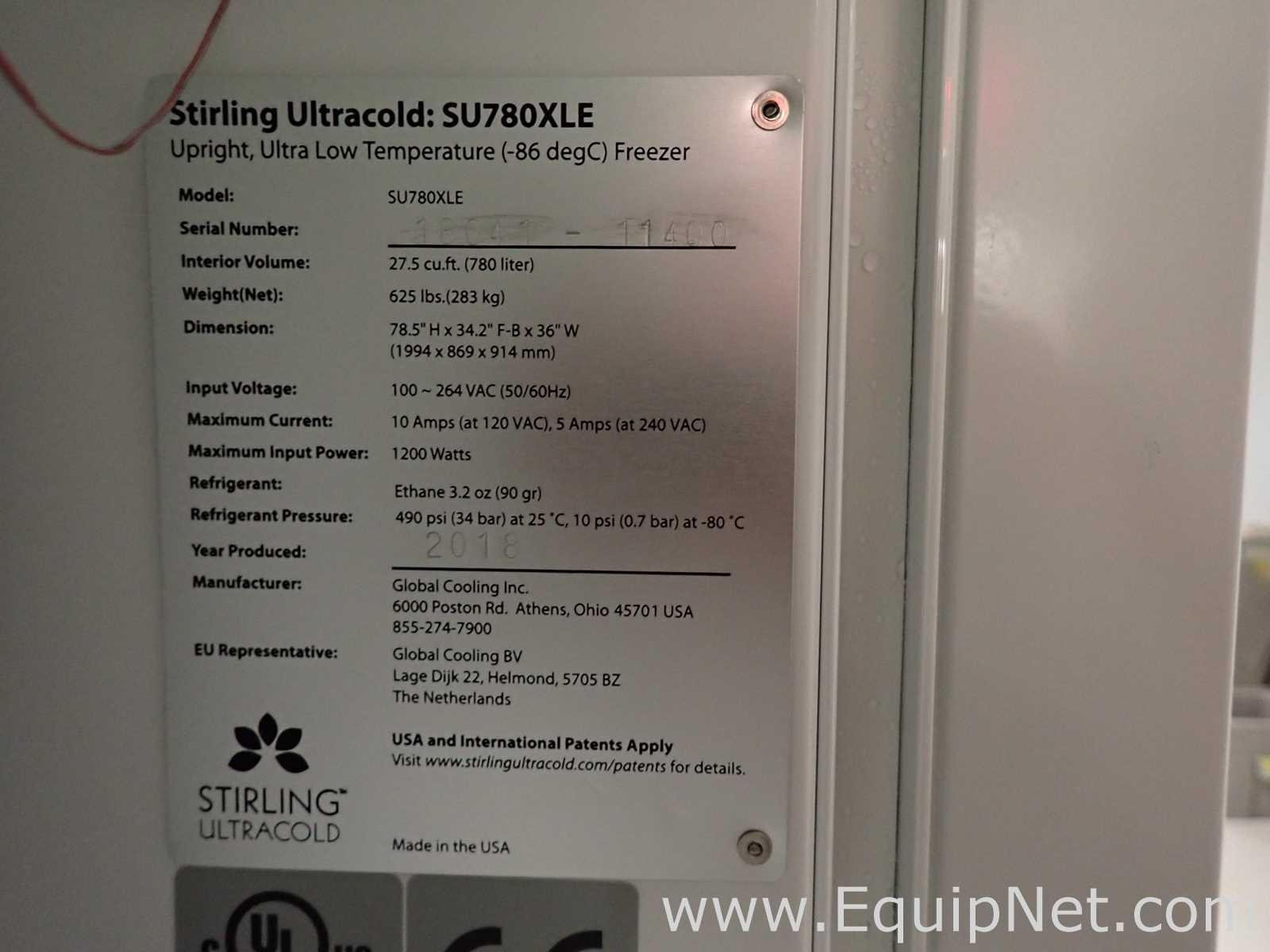 Congelador Stirling Ultracold  SU780XLE
