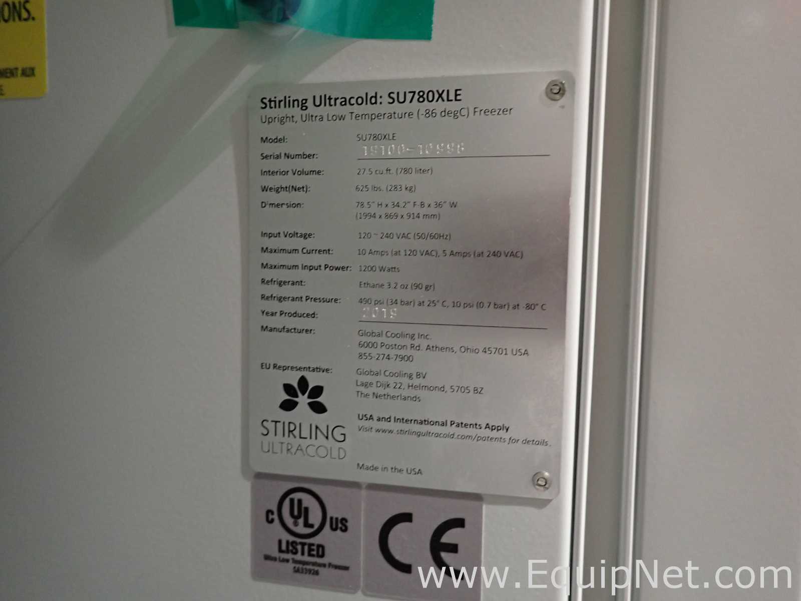 Congelador Stirling Ultracold  SU780XLE