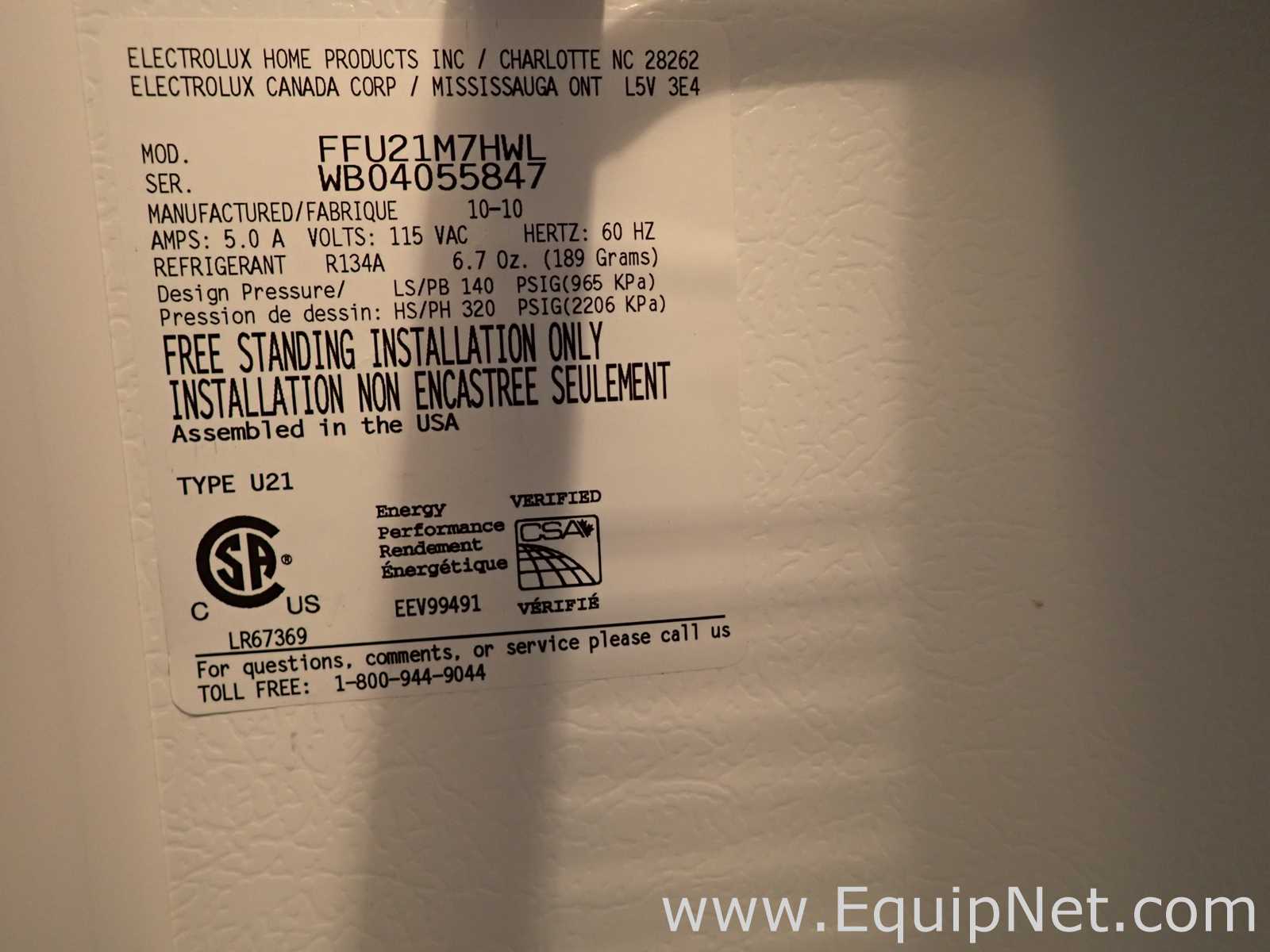 Congelador Frigidaire FFU21M7HWL