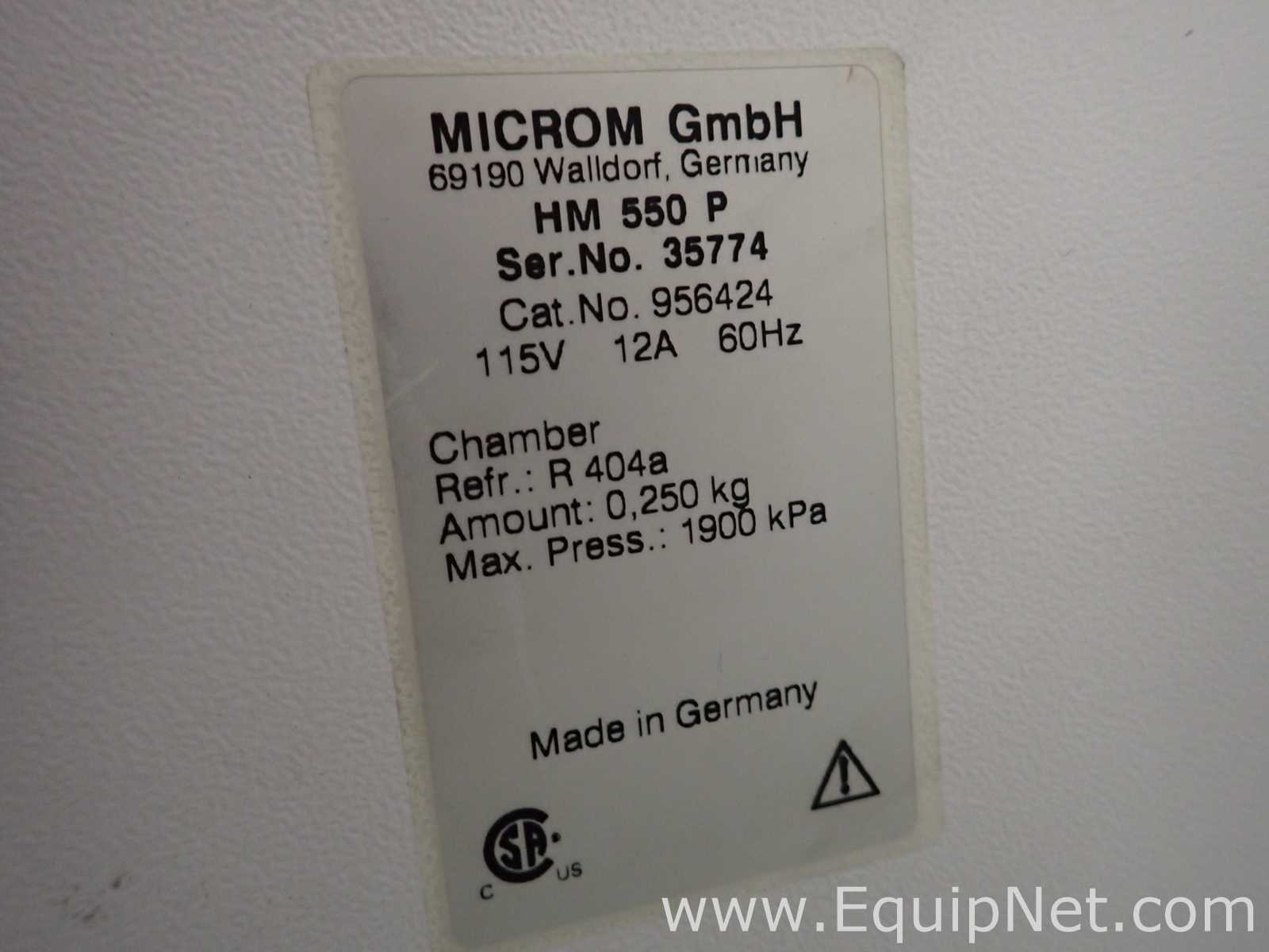 Criótomo Microm HM 550 P