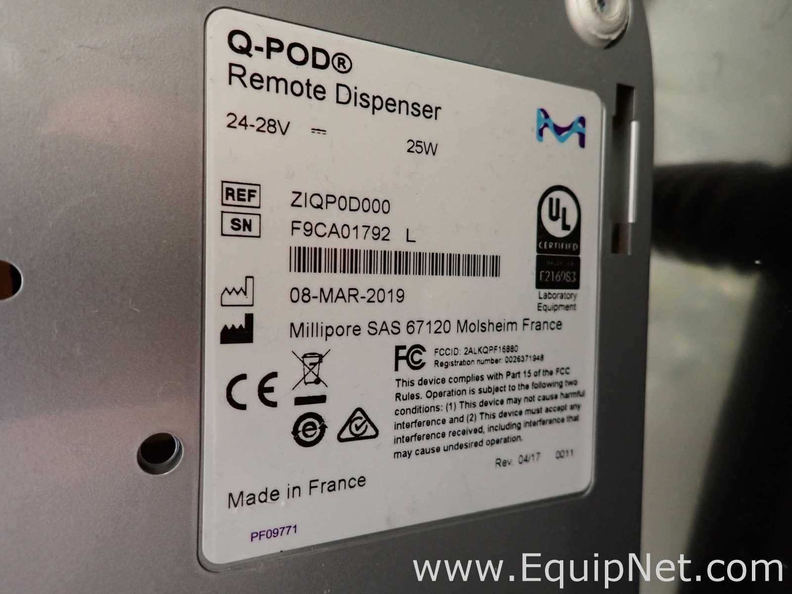 Millipore Milli-Q IQ 7000 Water Purification System with Q-POD Dispenser
