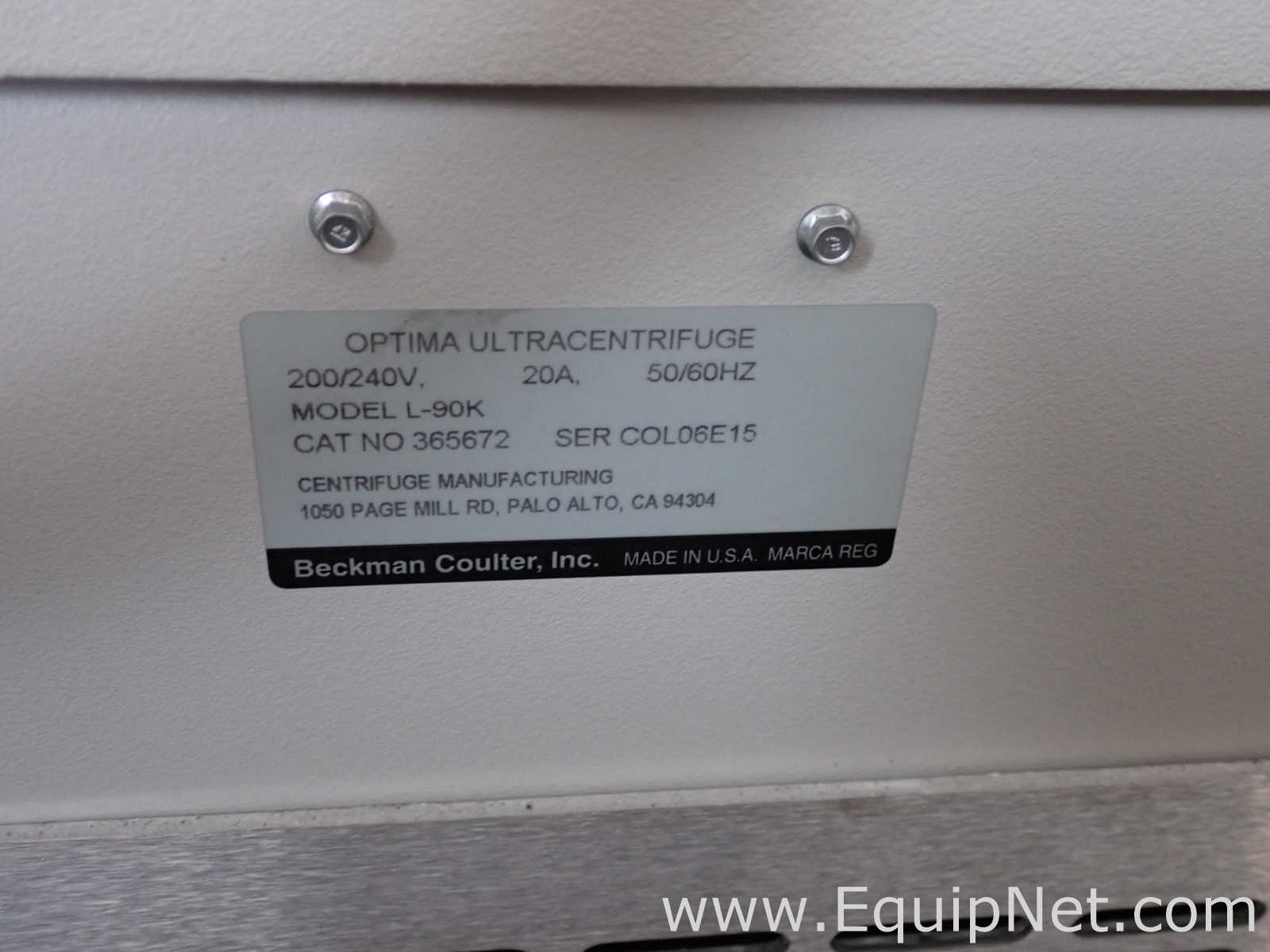 Centrífuga para laboratorio Beckman Coulter Optima L-90K