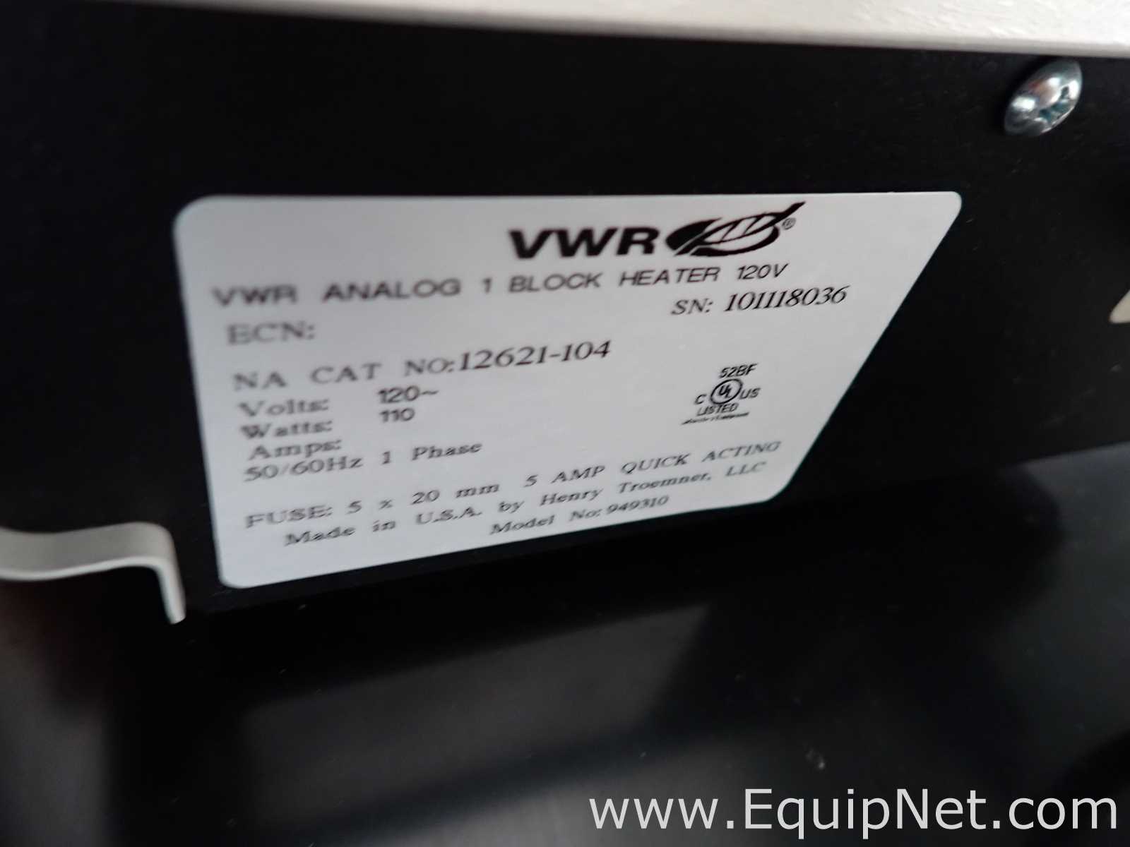 Lote de  Baño Seco / Bloque Caliente VWR Digital Heatblock / Analog Heatblock (cat. 12621-088 / 12621-104 / 13259-052; models 949302, 949310, 949036)