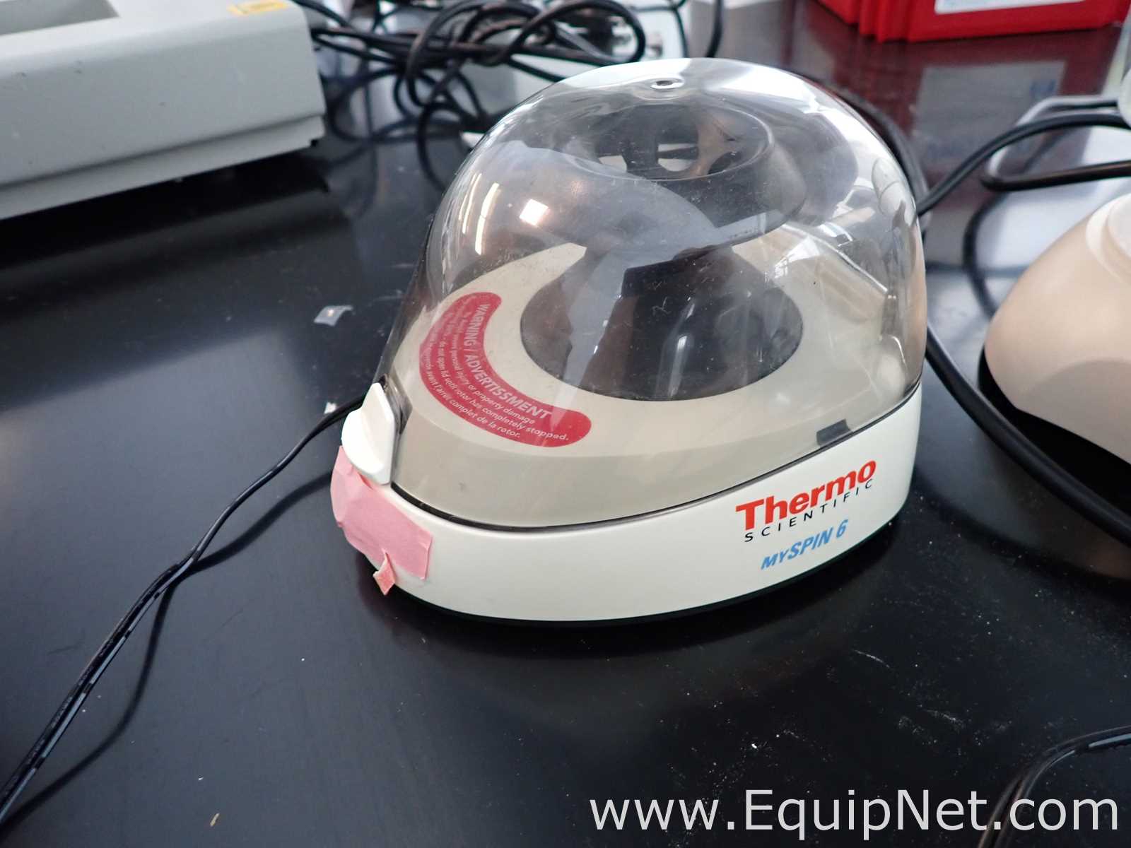 Lot of 4 Thermo Scientific mySPIN 6 and Fisher Scientific Mini Centrifuges