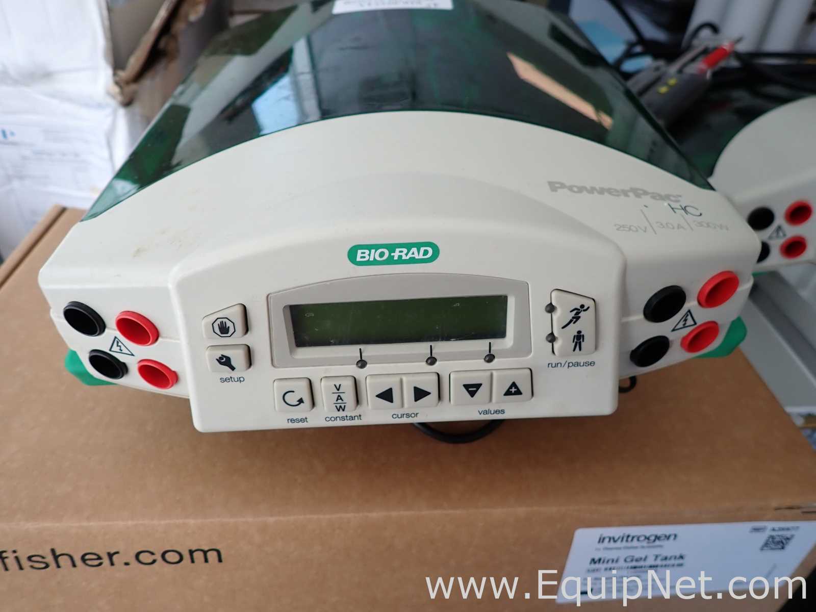 Lot of Bio-Rad PowerPac HC Electrophoresis Power Supplies with Gel Tanks
