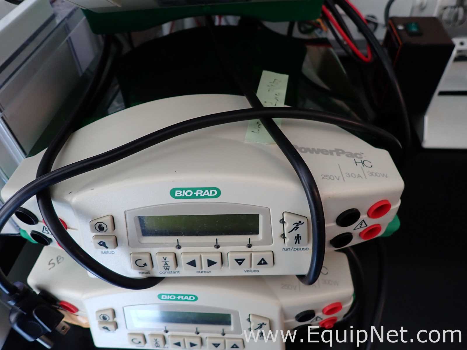 Lot of Bio-Rad PowerPac HC Electrophoresis Power Supplies with Gel Tanks