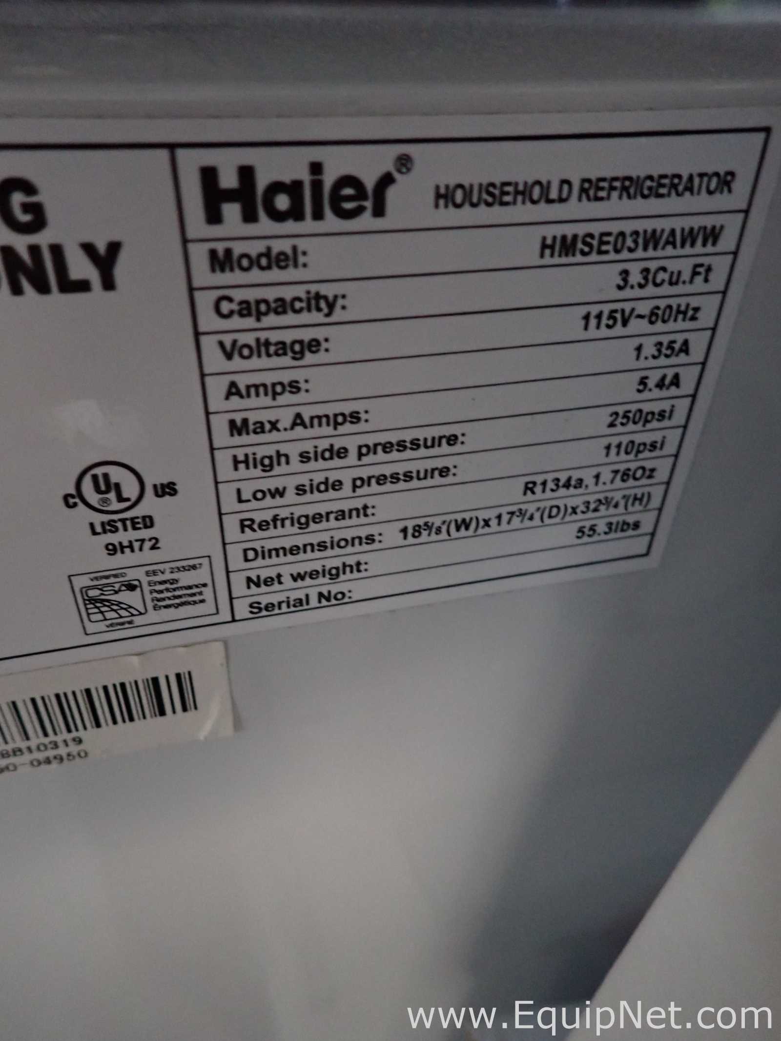 Refrigeradores Haier HMSE03WAWW