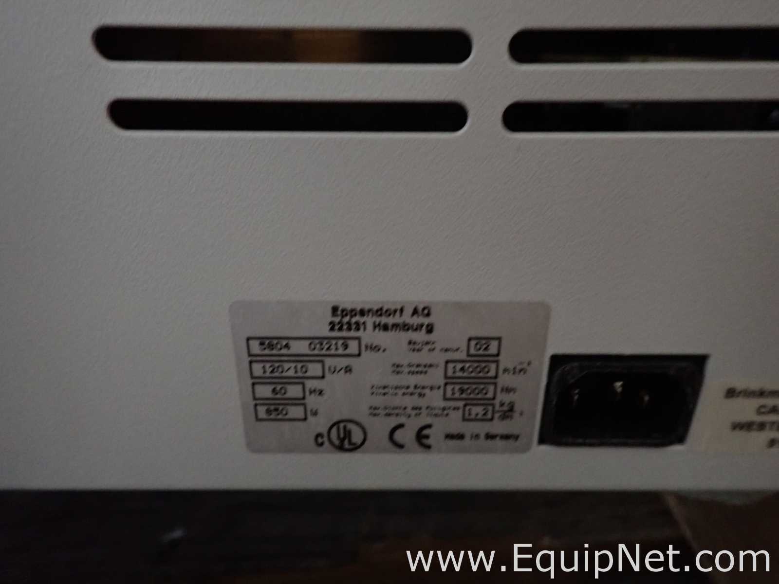 Eppendorf 5804 Benchtop Laboratory Centrifuge