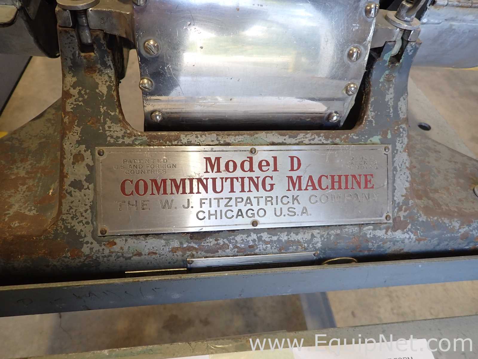 Fitzpatrick Fitzmill Model D Comminutor Mill - 9110