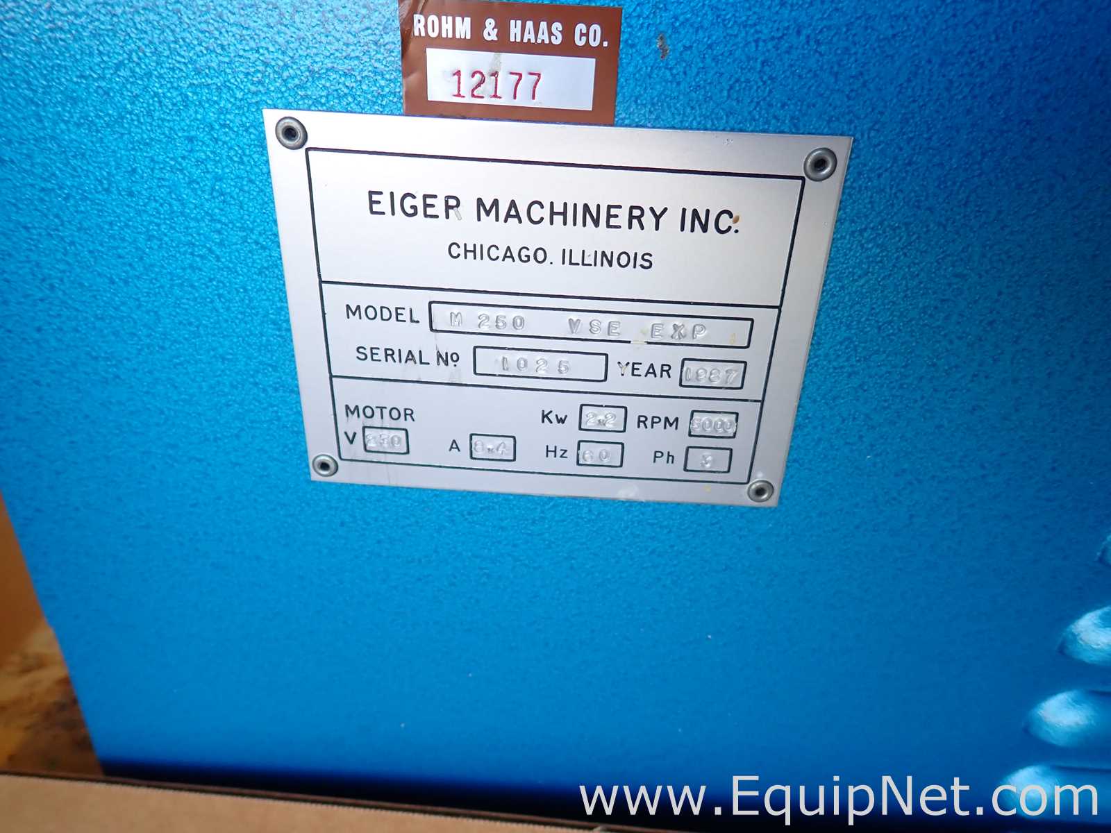 Molino Eiger Machinery Inc. M250 VSE EXP