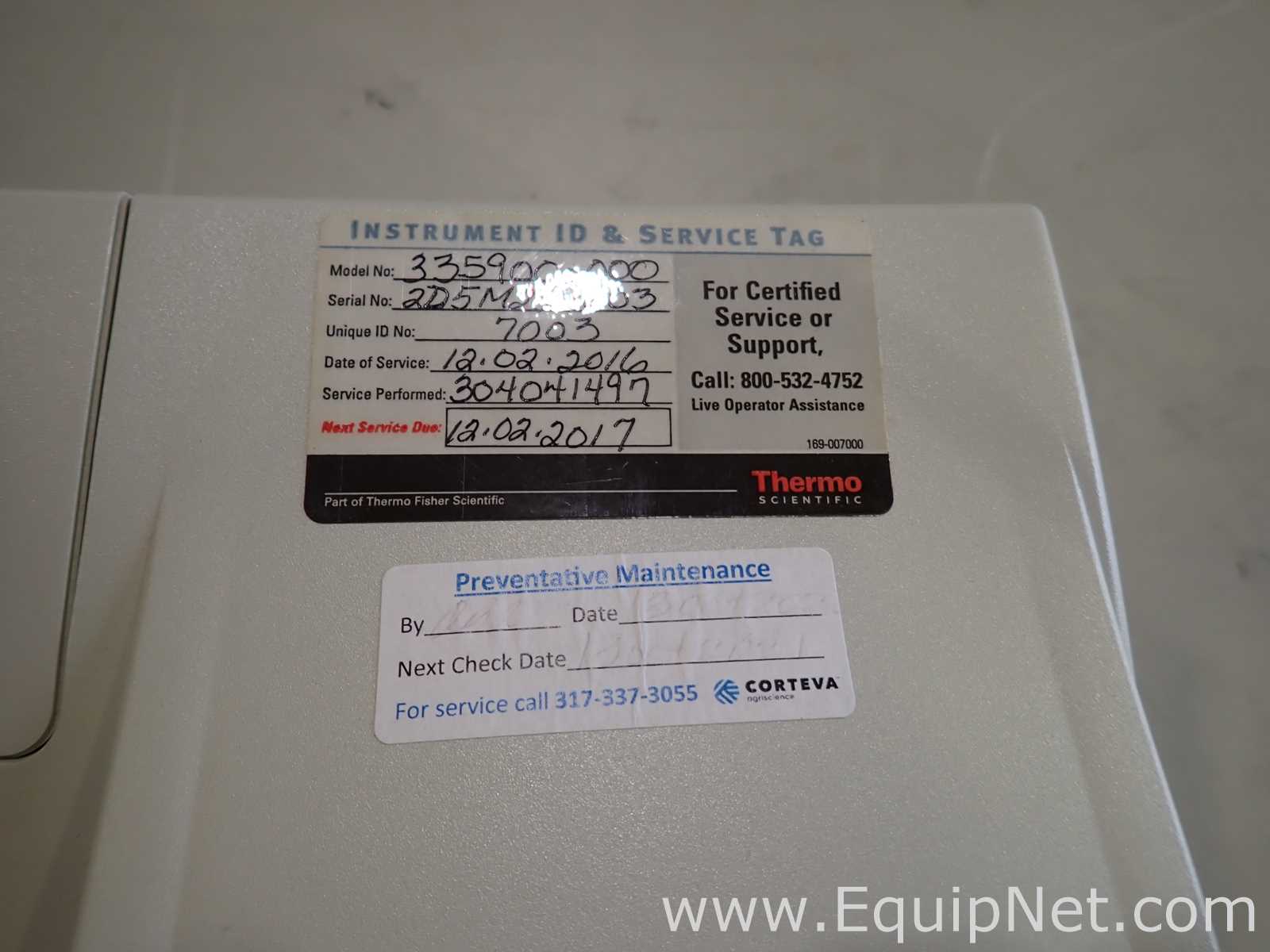 Thermo Fisher Scientific Genesys 10 VIS Spectrophotometer - 9122