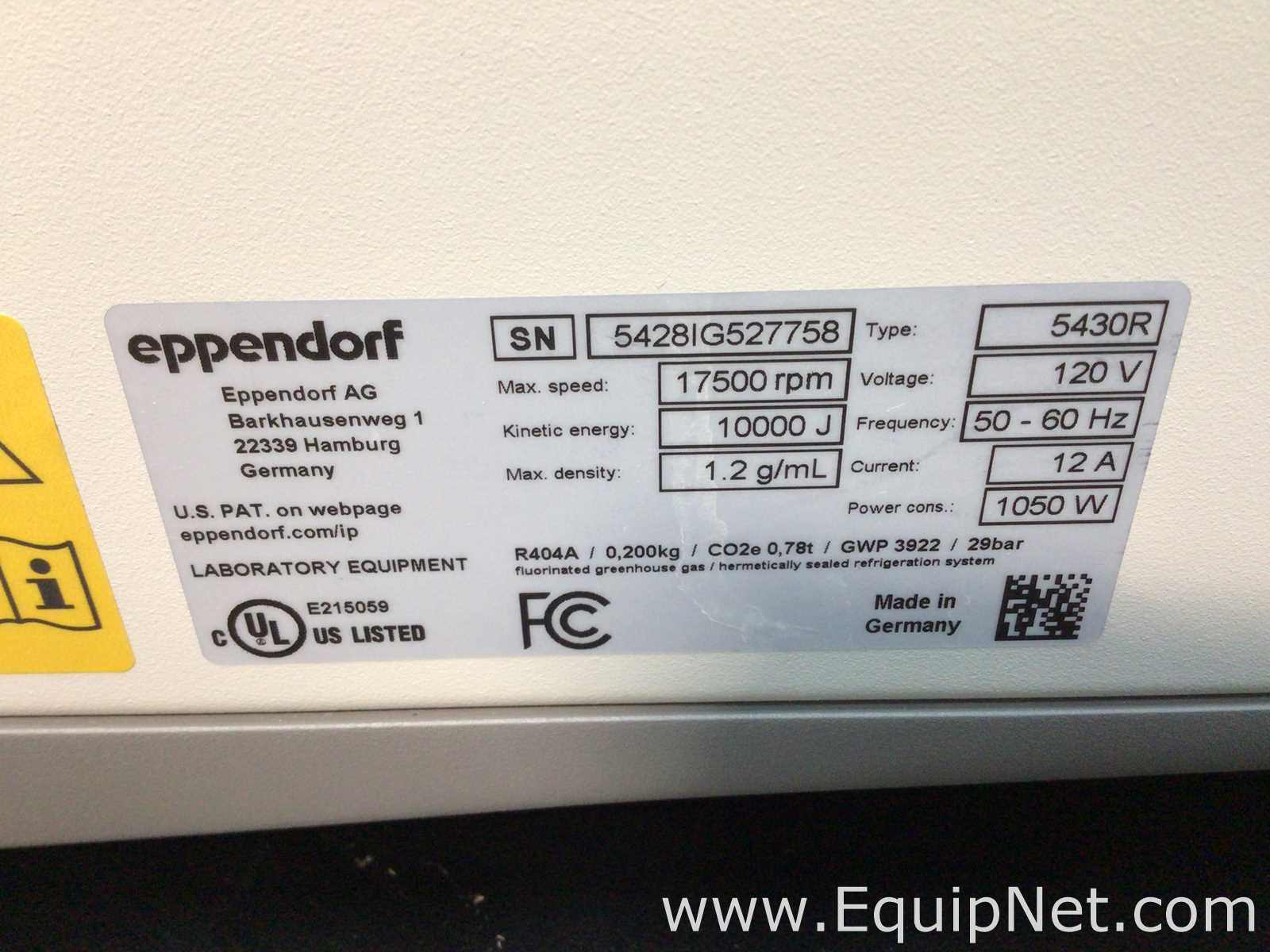Eppendorf 5430R Refrigerated Laboratory Centrifuge