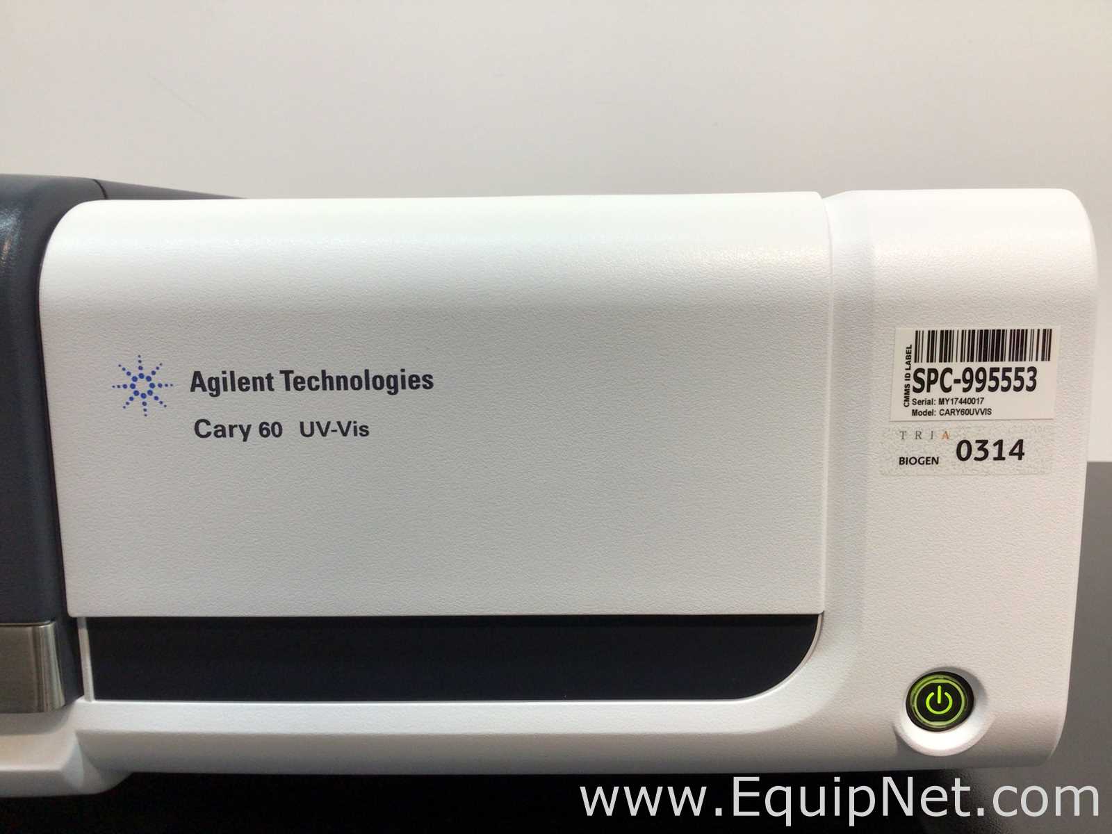 Agilent Technologies G6860A Cary 60 UV-Vis Spectrophotometer With SoloVPE Spectroscopy