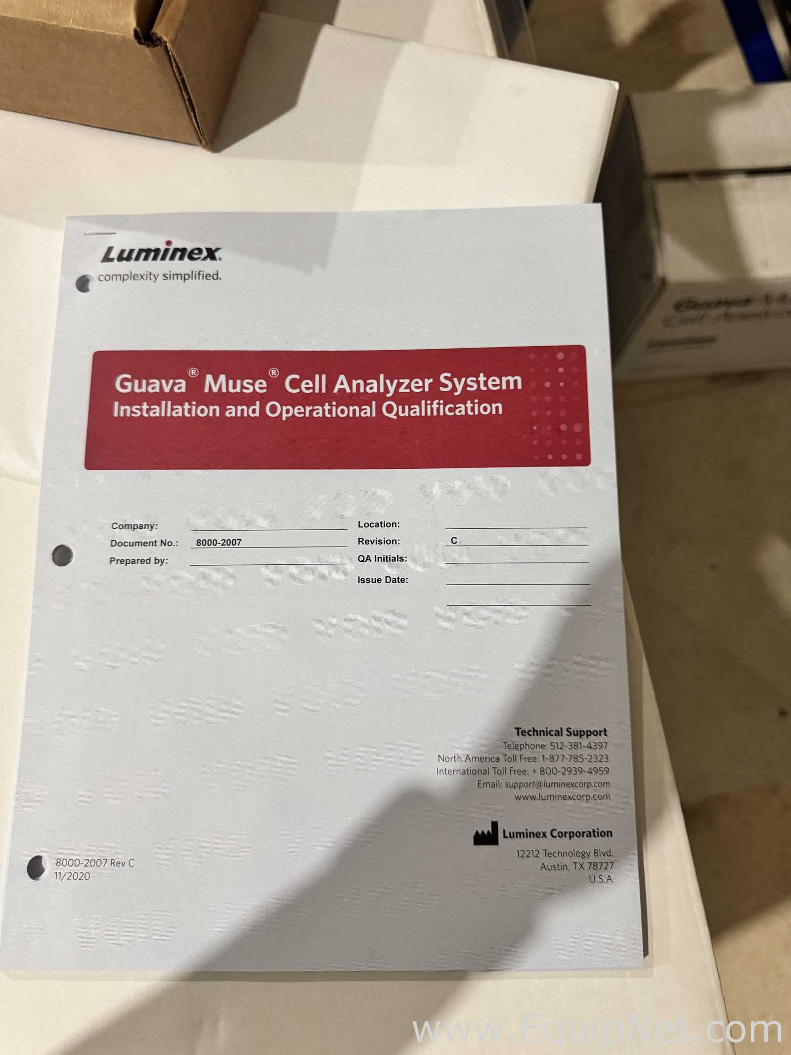 Luminex Guava Muse Cell Analyzer, Unused, Includes Manual