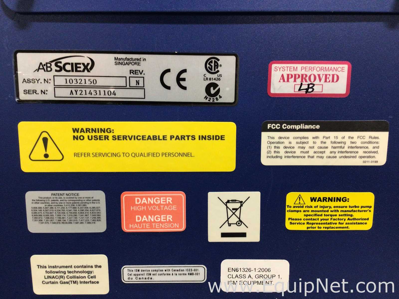 AB Sciex TripleTOF 5600 Mass Spectrometer