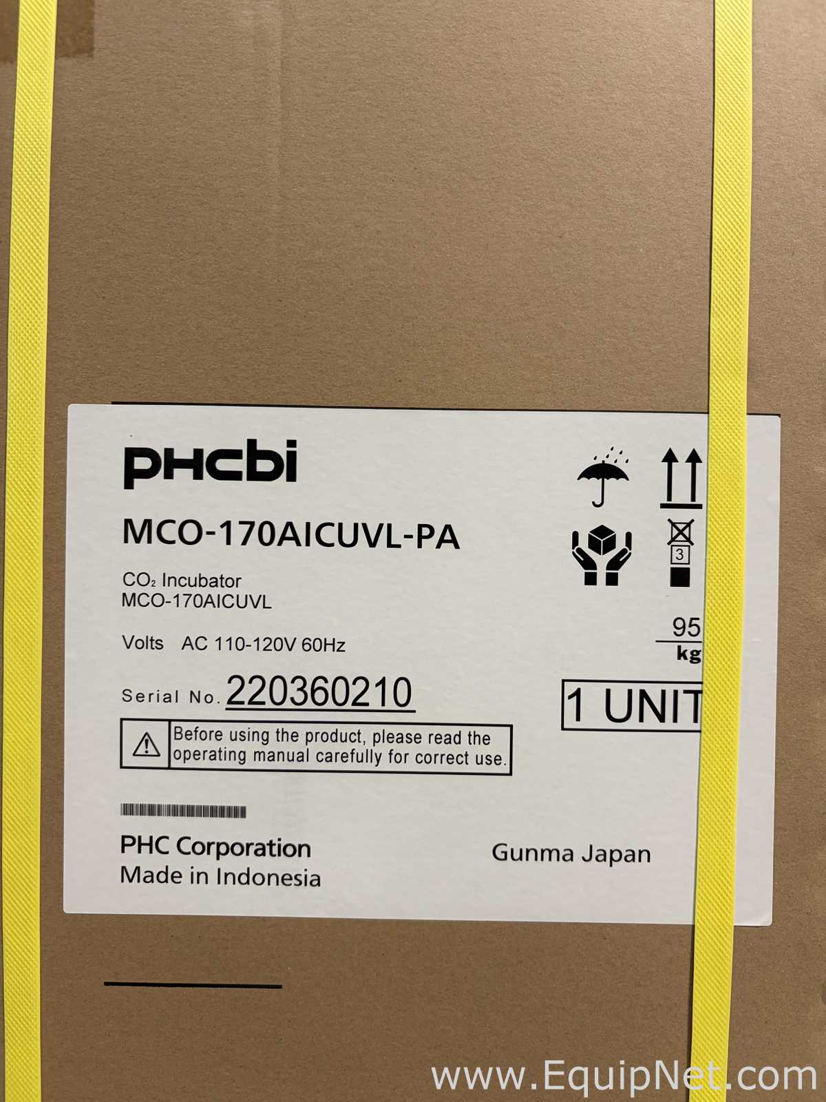 Unused PHCBI MCO-170AICUVL-PA 5.8 Cubic Foot Incubator