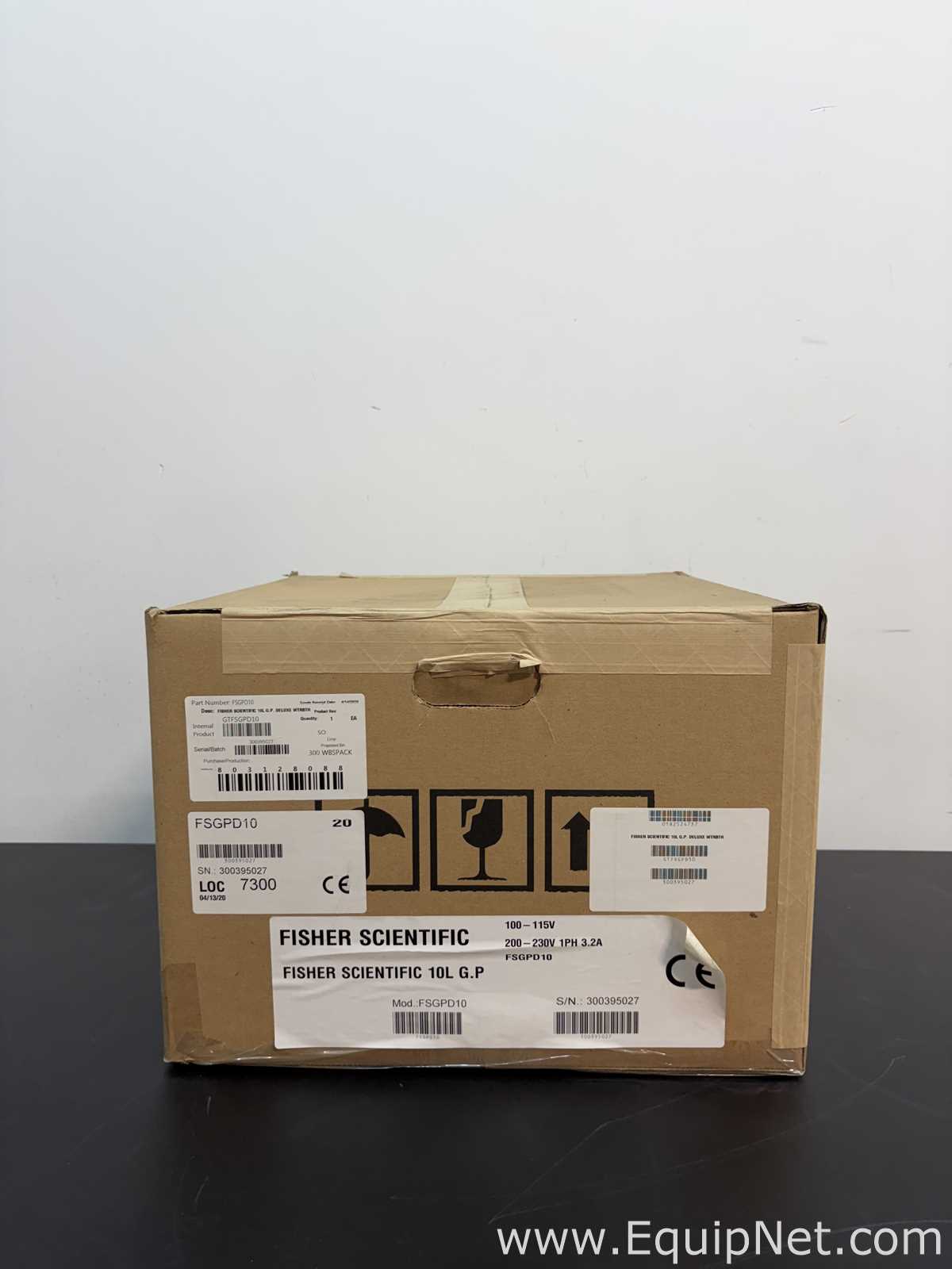 Unused Fisher Scientific FSGPD10 10L Water Bath