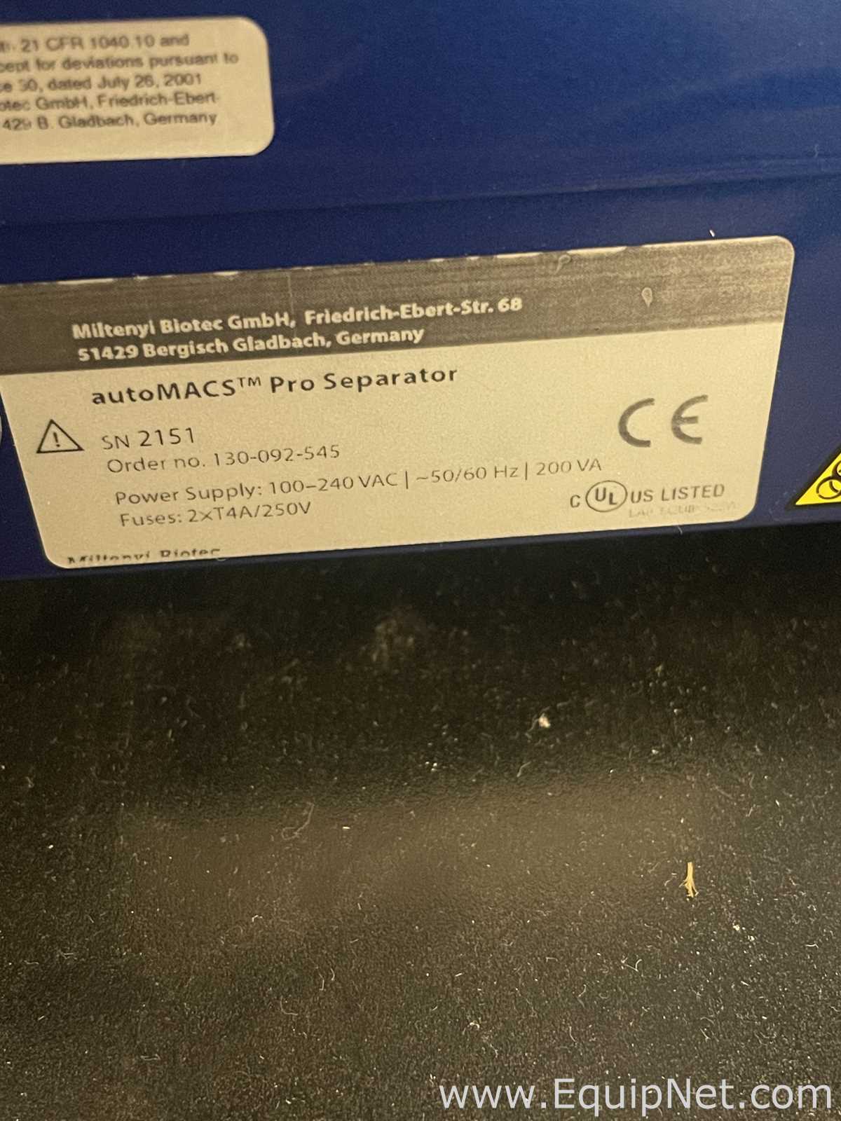 Miltenyi Biotec AutoMACS Pro Separator