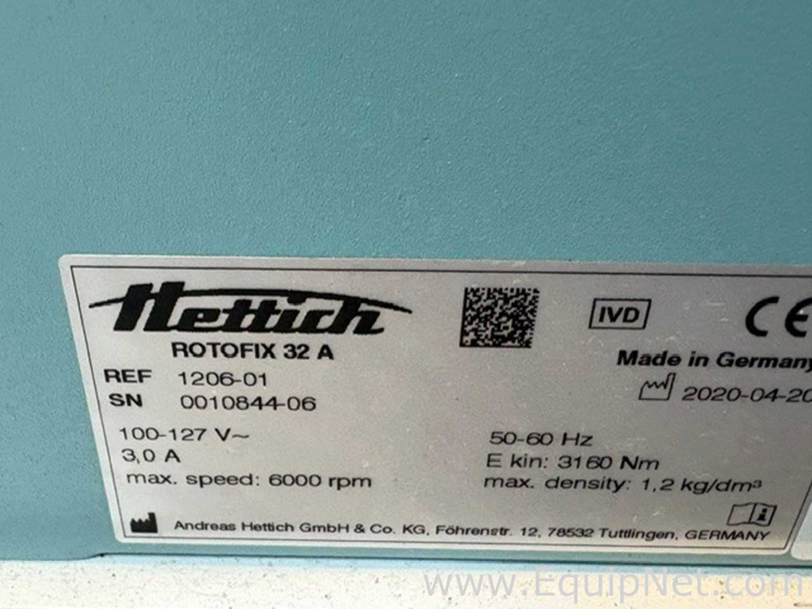 Centrífuga para Laboratórios Hettich Rotofix 32A