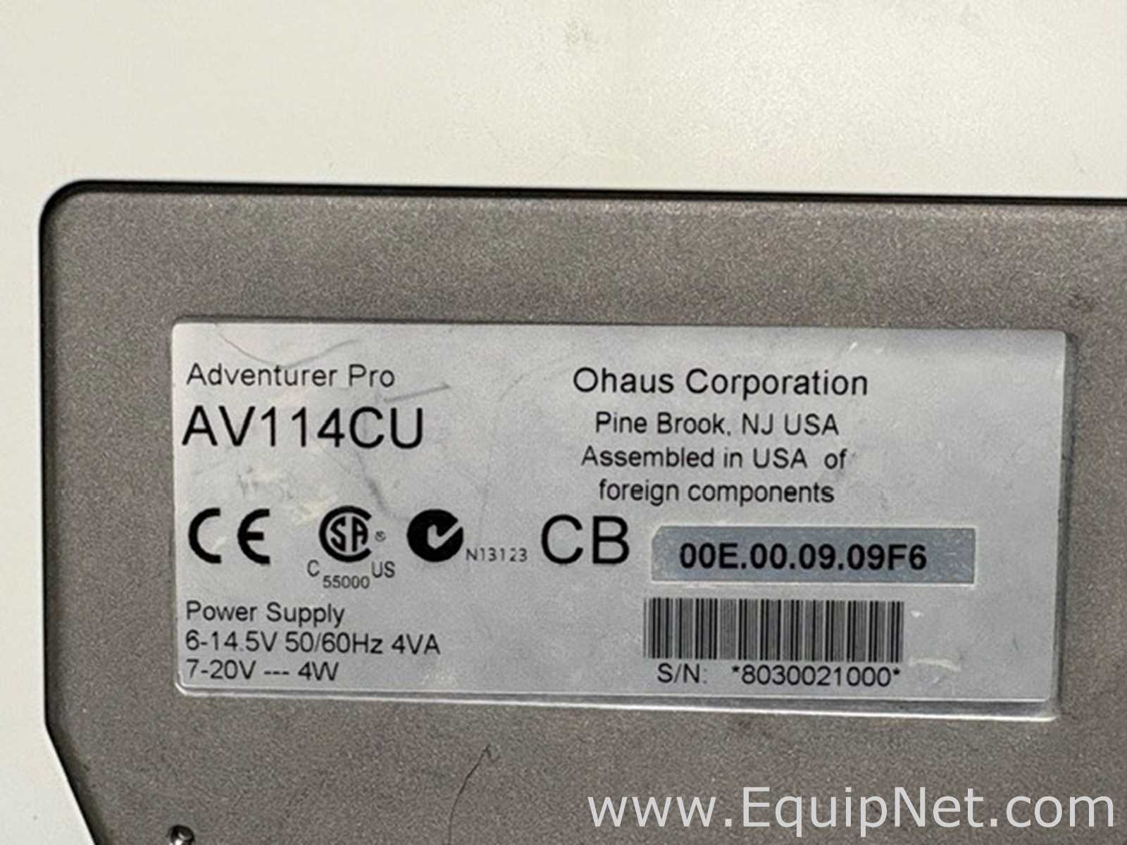 Báscula Ohaus Corporation Adventurer Pro AV114CU